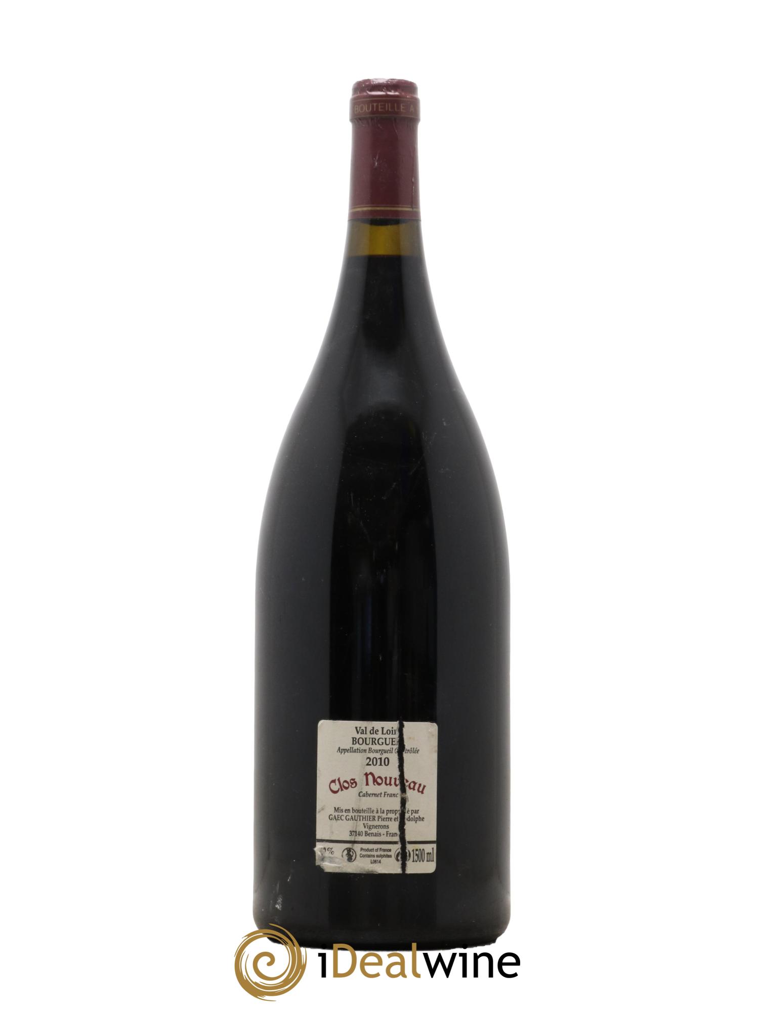 Bourgueil Clos Nouveau Domaine du Bel Air 2010 - Lot de 1 magnum - 1