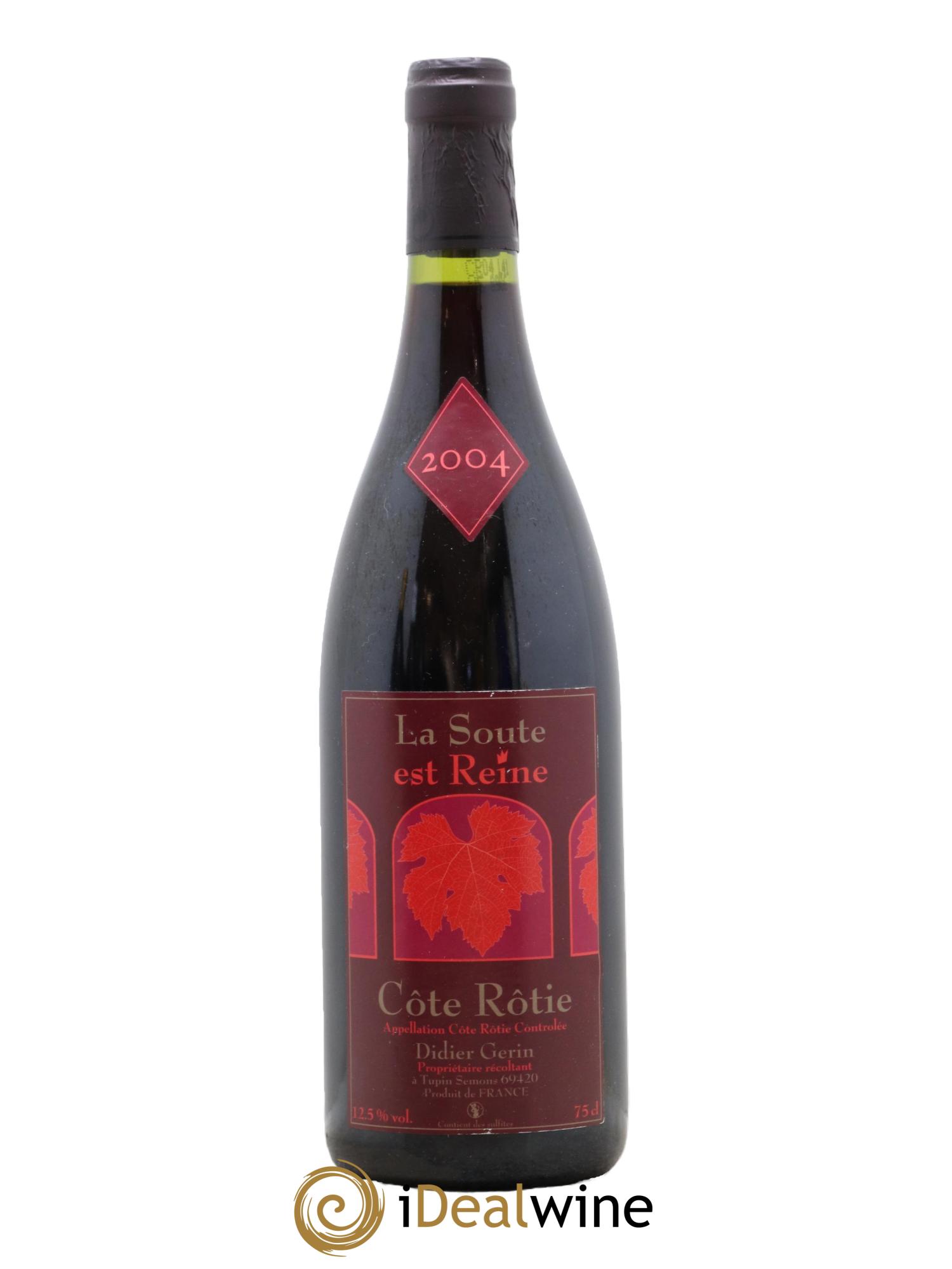 Côte-Rôtie La Soute est Reine Domaine Didier Gerin 2004 - Lot de 1 bouteille - 0