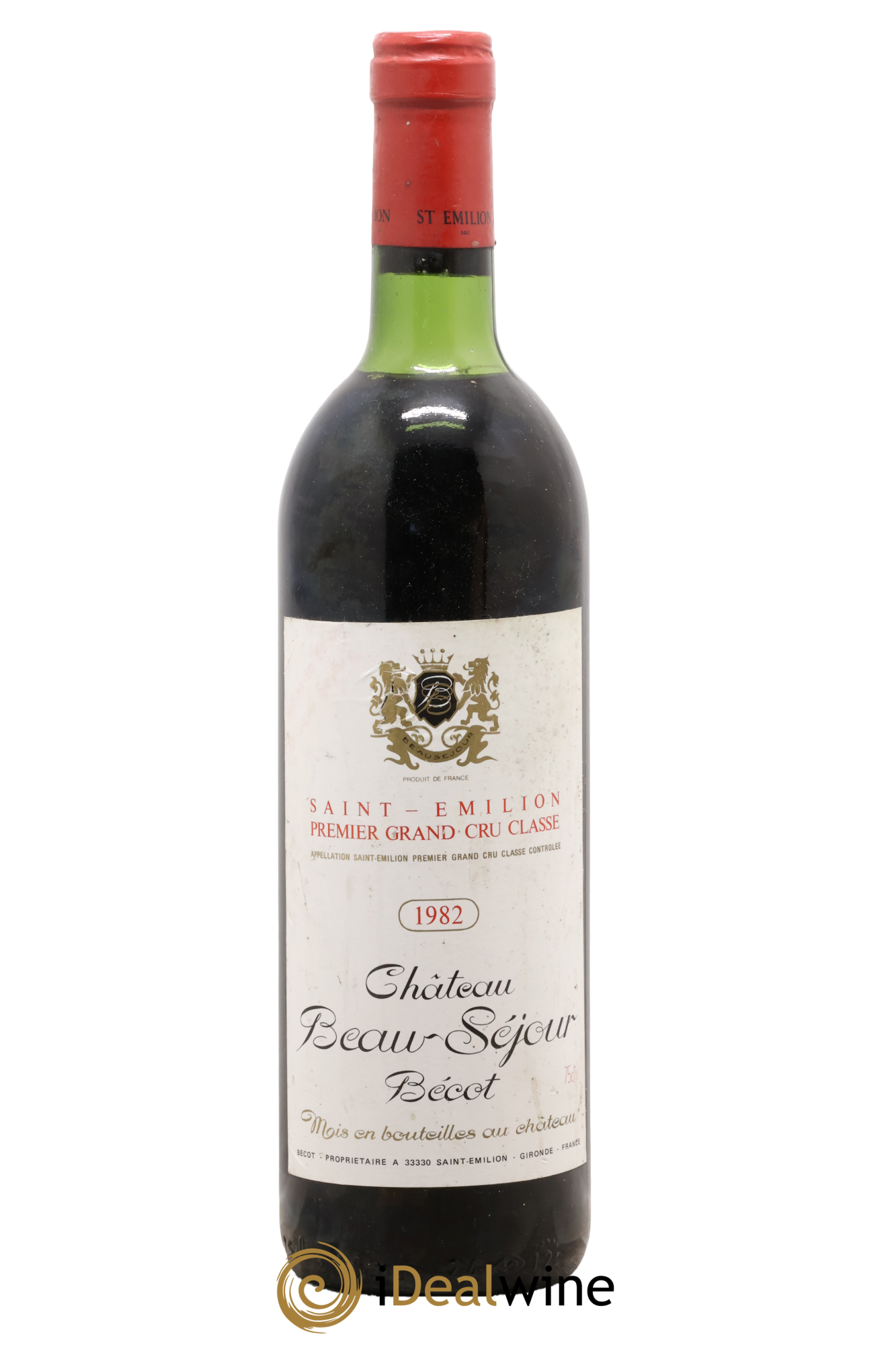 Château Beau-Séjour Bécot 1er Grand Cru Classé B 1982 - Lot de 1 bouteille - 0