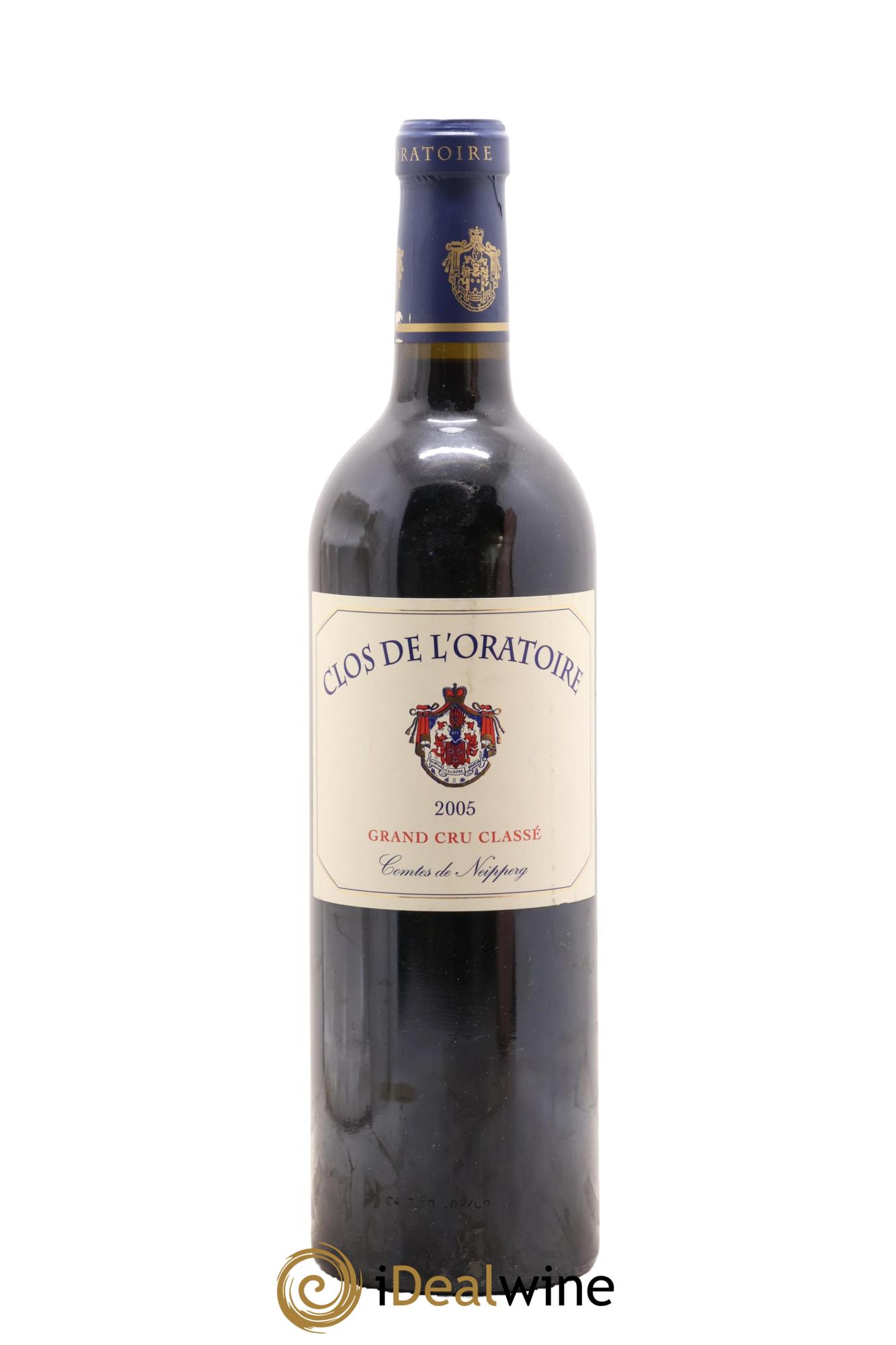 Clos de l'Oratoire Grand Cru Classé 2005 - Posten von 1 Flasche - 0