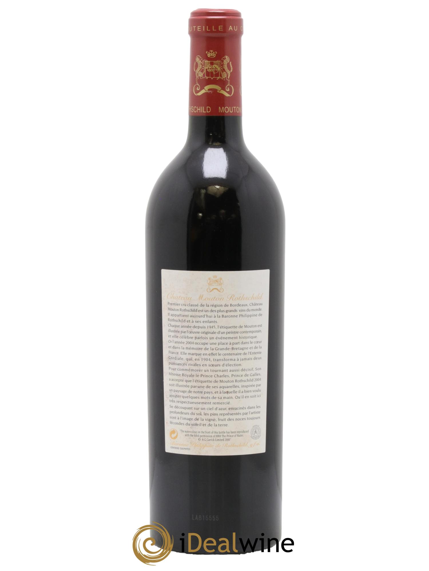 Château Mouton Rothschild 1er Grand Cru Classé 2004 - Lot of 1 bottle - 1