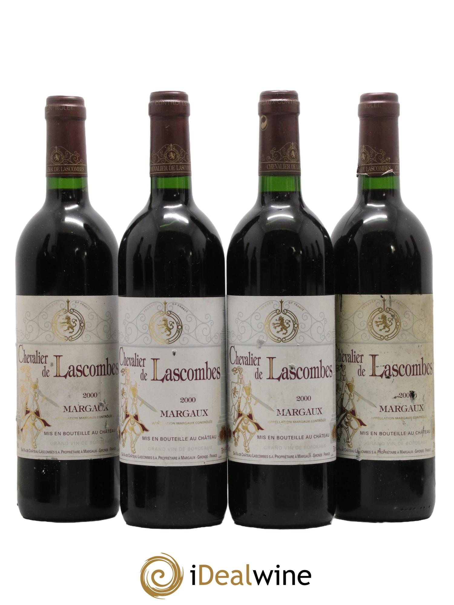 Chevalier de Lascombes Second Vin 2000 - Lot de 4 bouteilles - 0