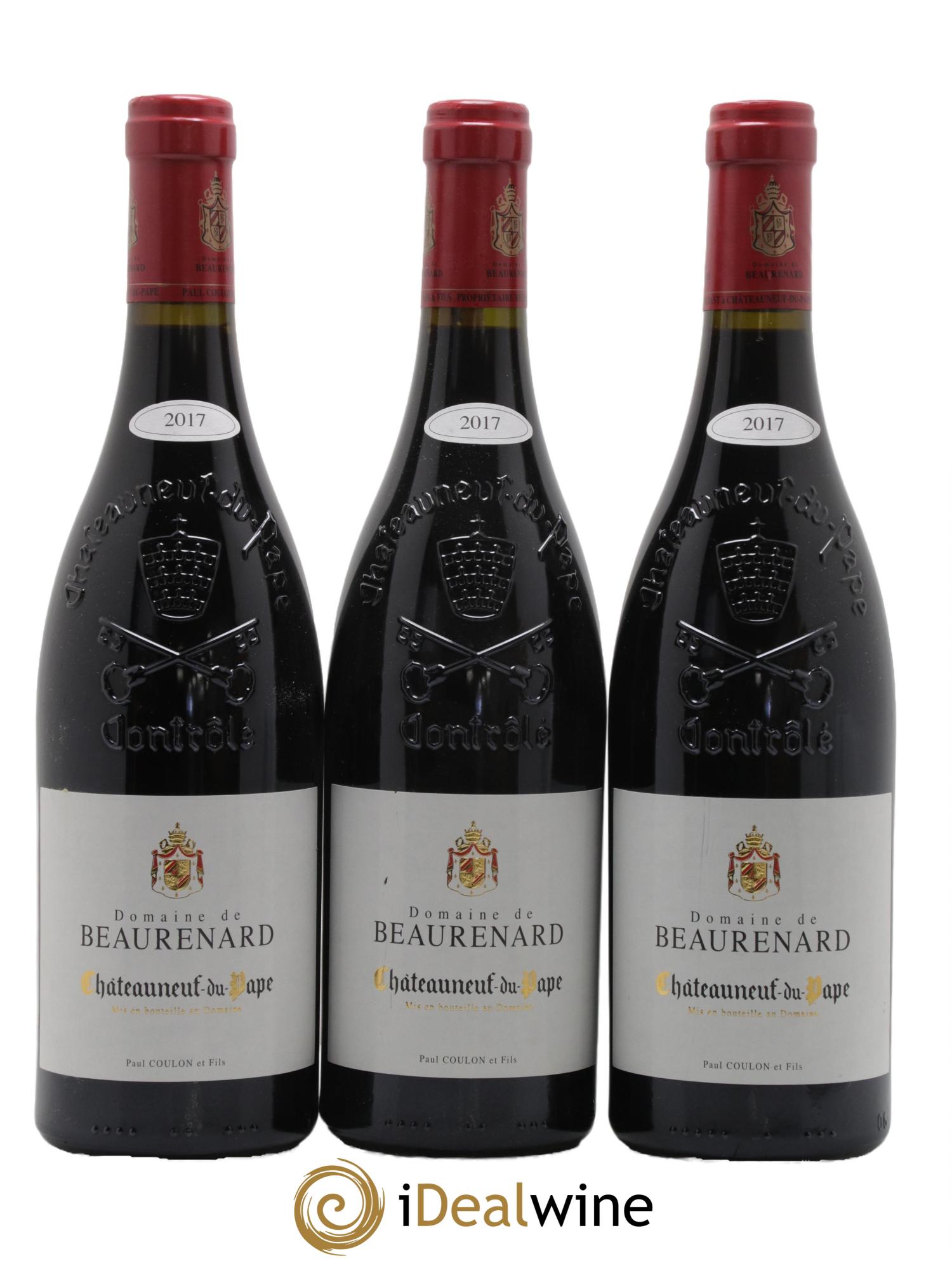 Châteauneuf-du-Pape Beaurenard (Domaine de) 2017 - Lot de 3 bouteilles - 0