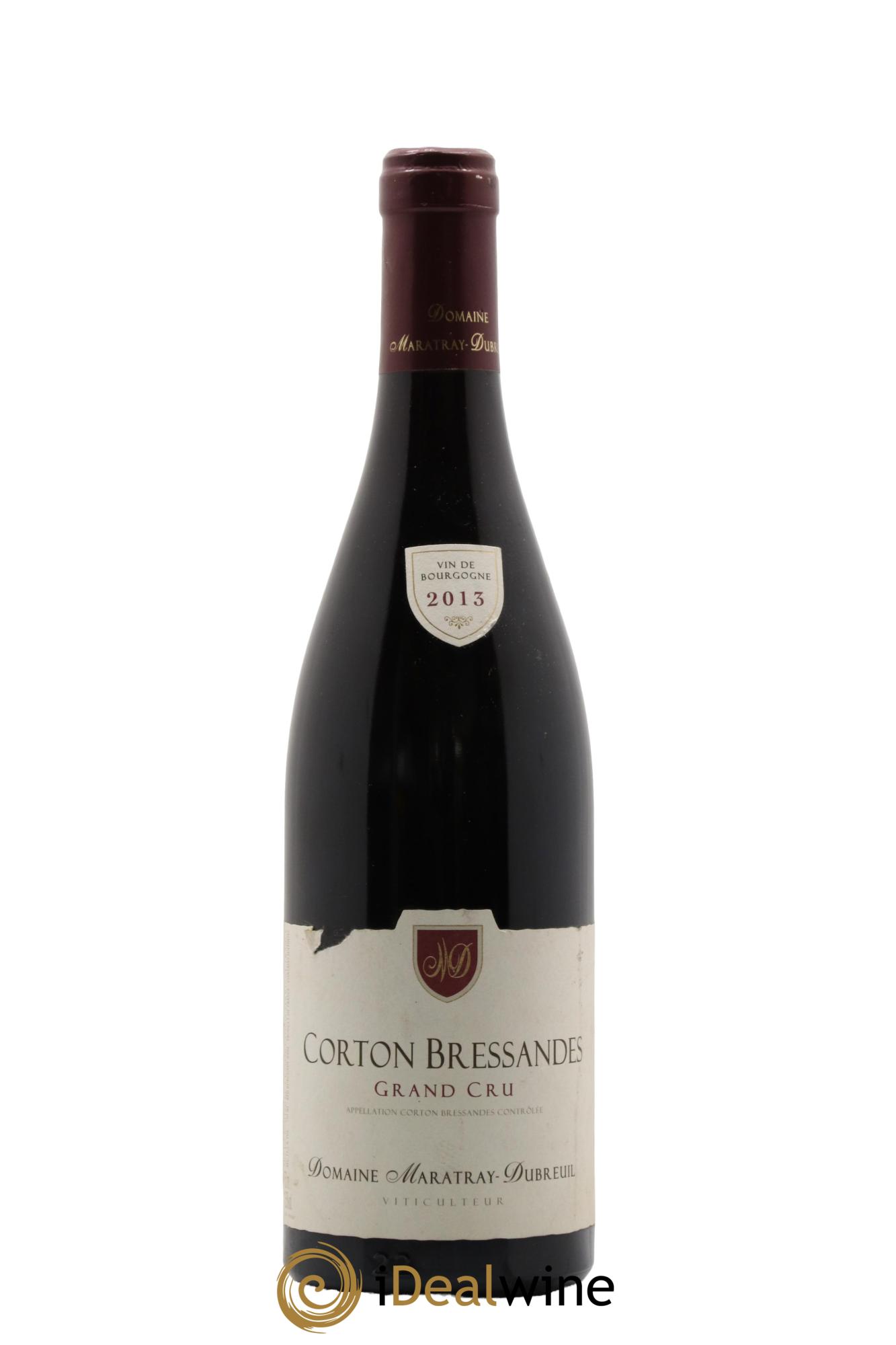 Corton Grand Cru Bressandes Domaine Maratray-Dubreuil 2013 - Lot of 1 bottle - 0