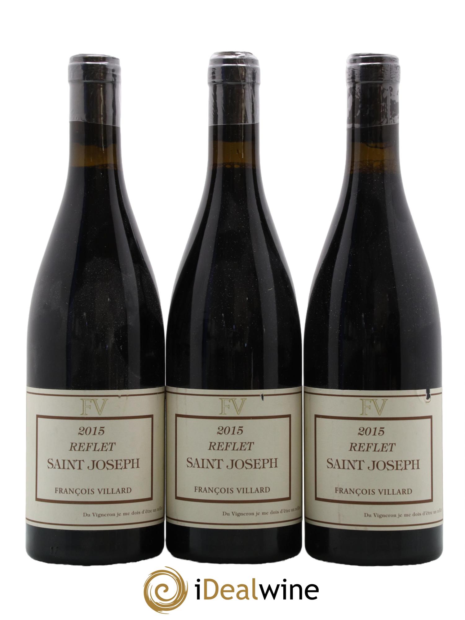 Saint-Joseph Reflet François Villard 2015 - Lot de 3 bouteilles - 0