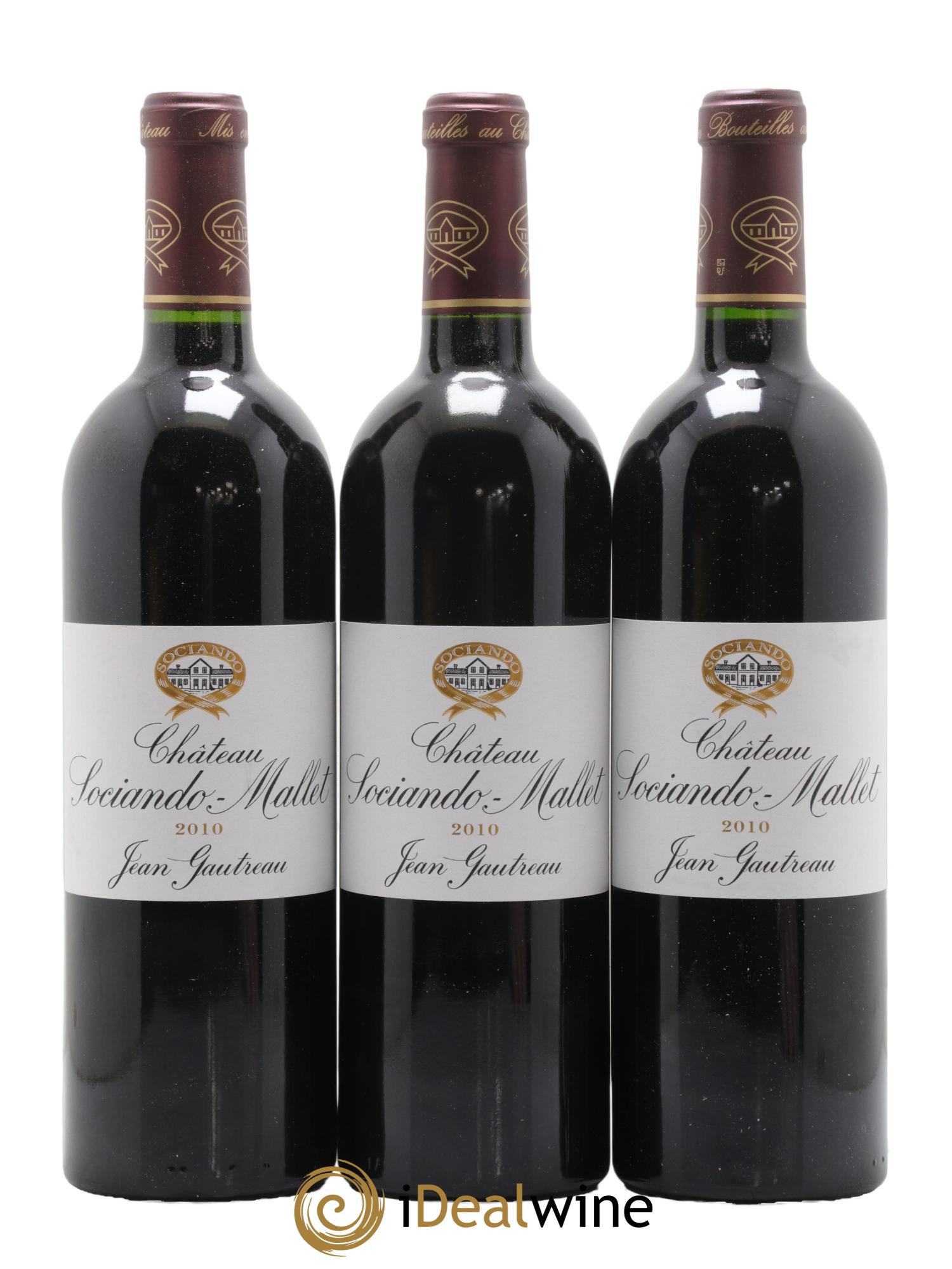 Château Sociando Mallet 2010 - Lot de 12 bouteilles - 1