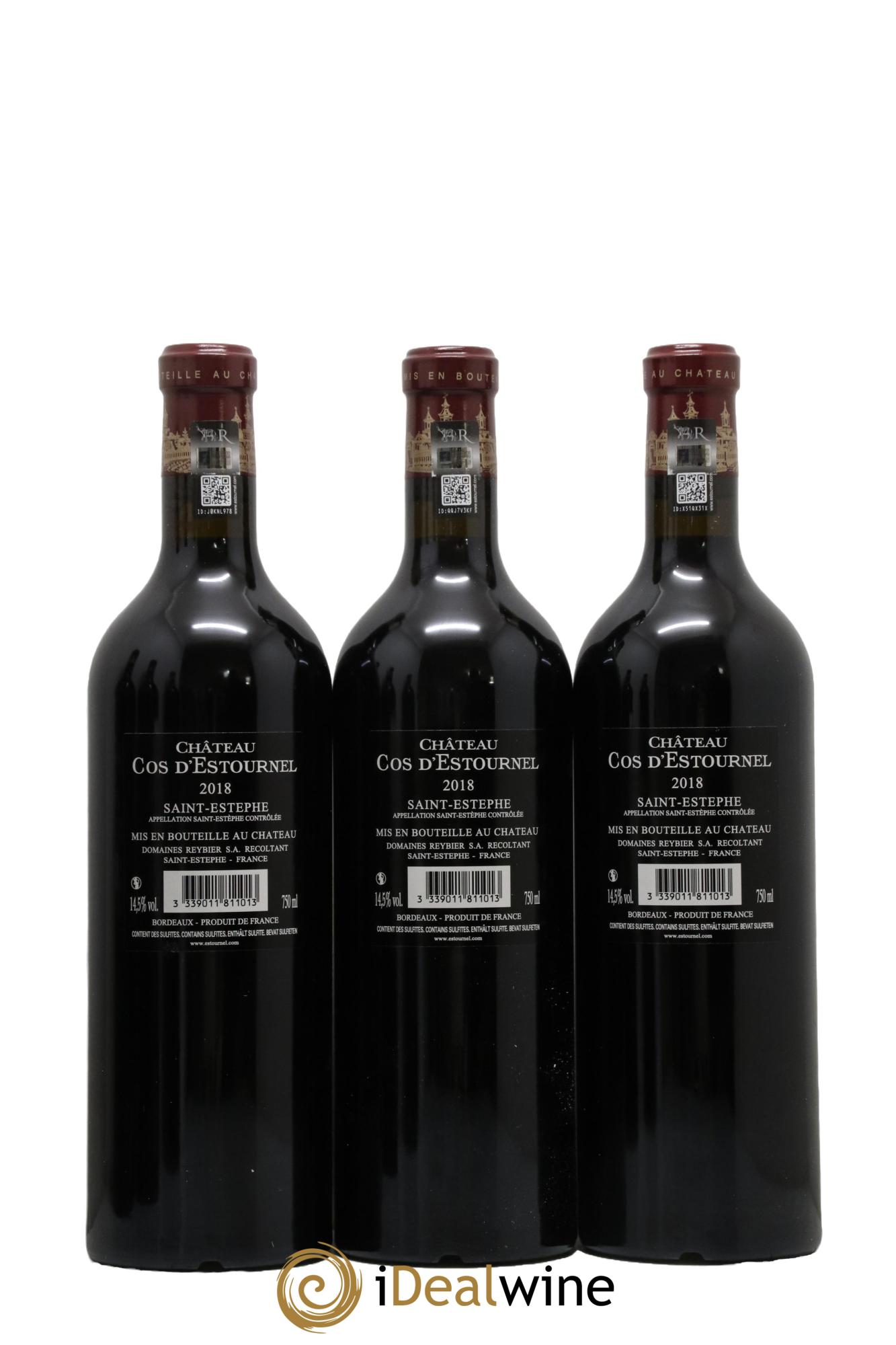 Cos d'Estournel 2ème Grand Cru Classé  2018 - Lot de 6 bouteilles - 2