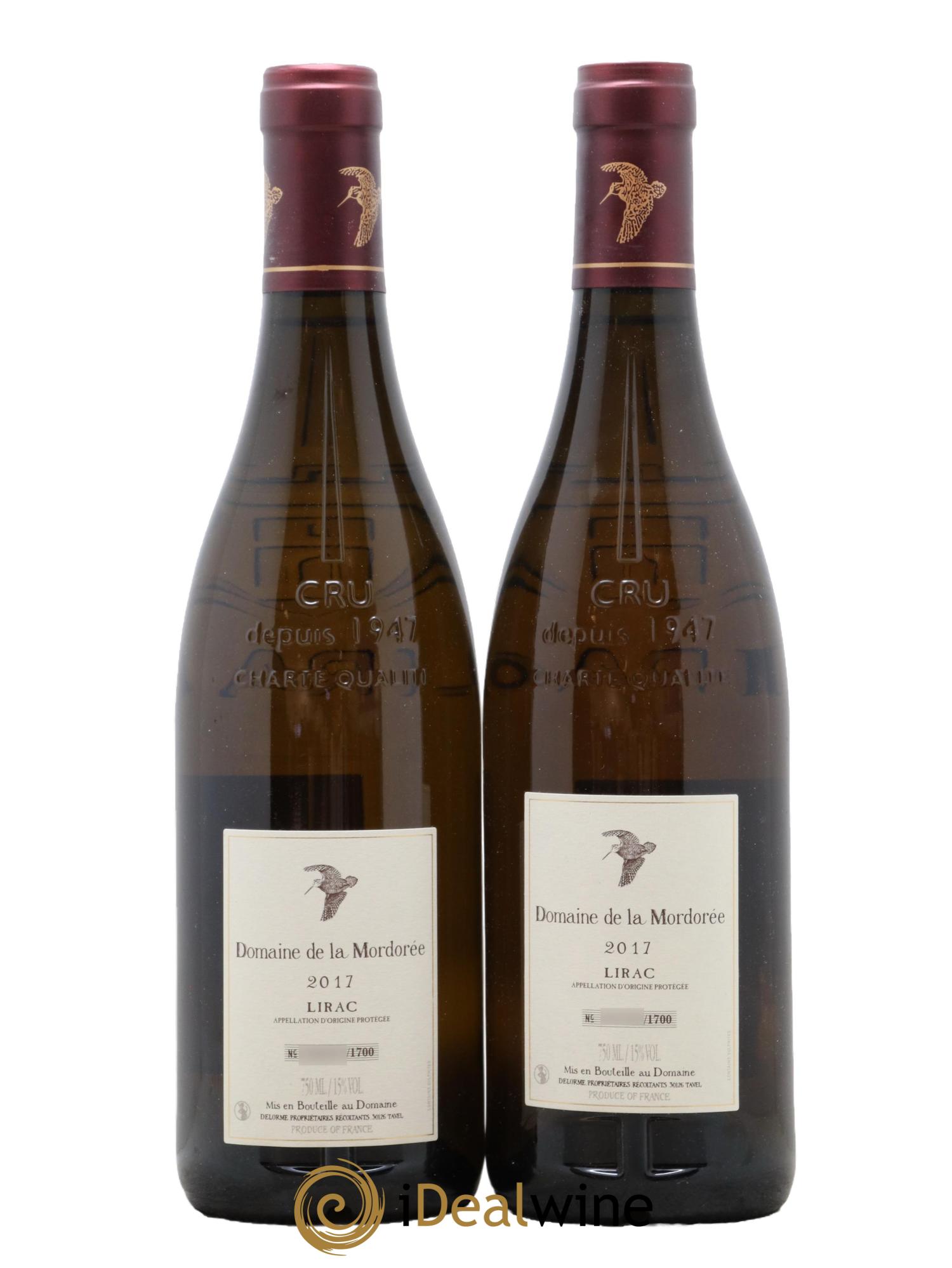 Lirac Plume Du Peintre La Mordorée 2017 - Lot de 2 bouteilles - 1