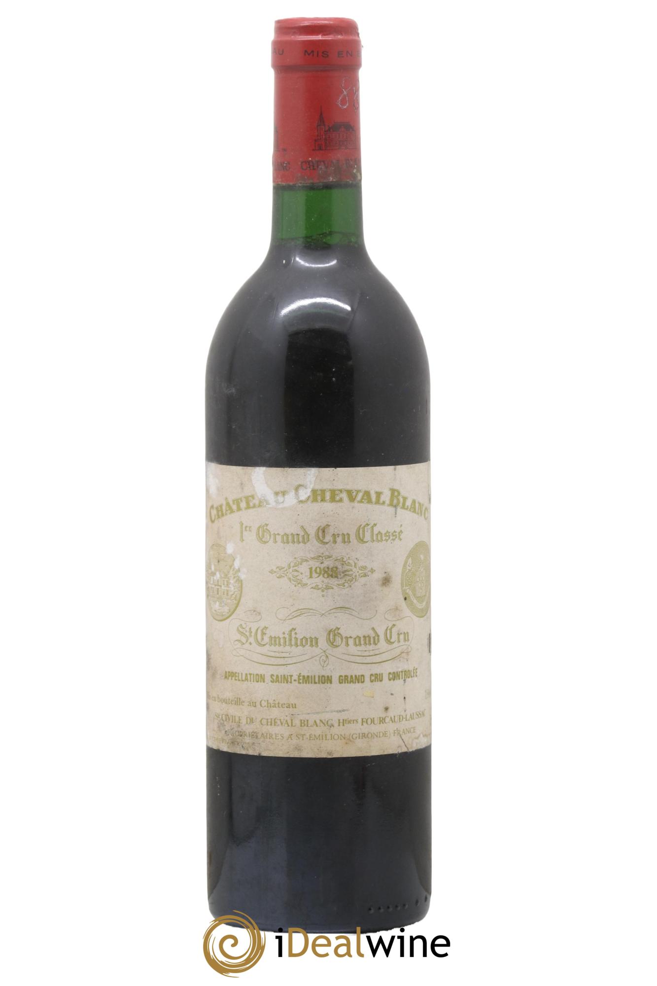 Château Cheval Blanc 1er Grand Cru Classé A 1988 - Lot de 1 bouteille - 0