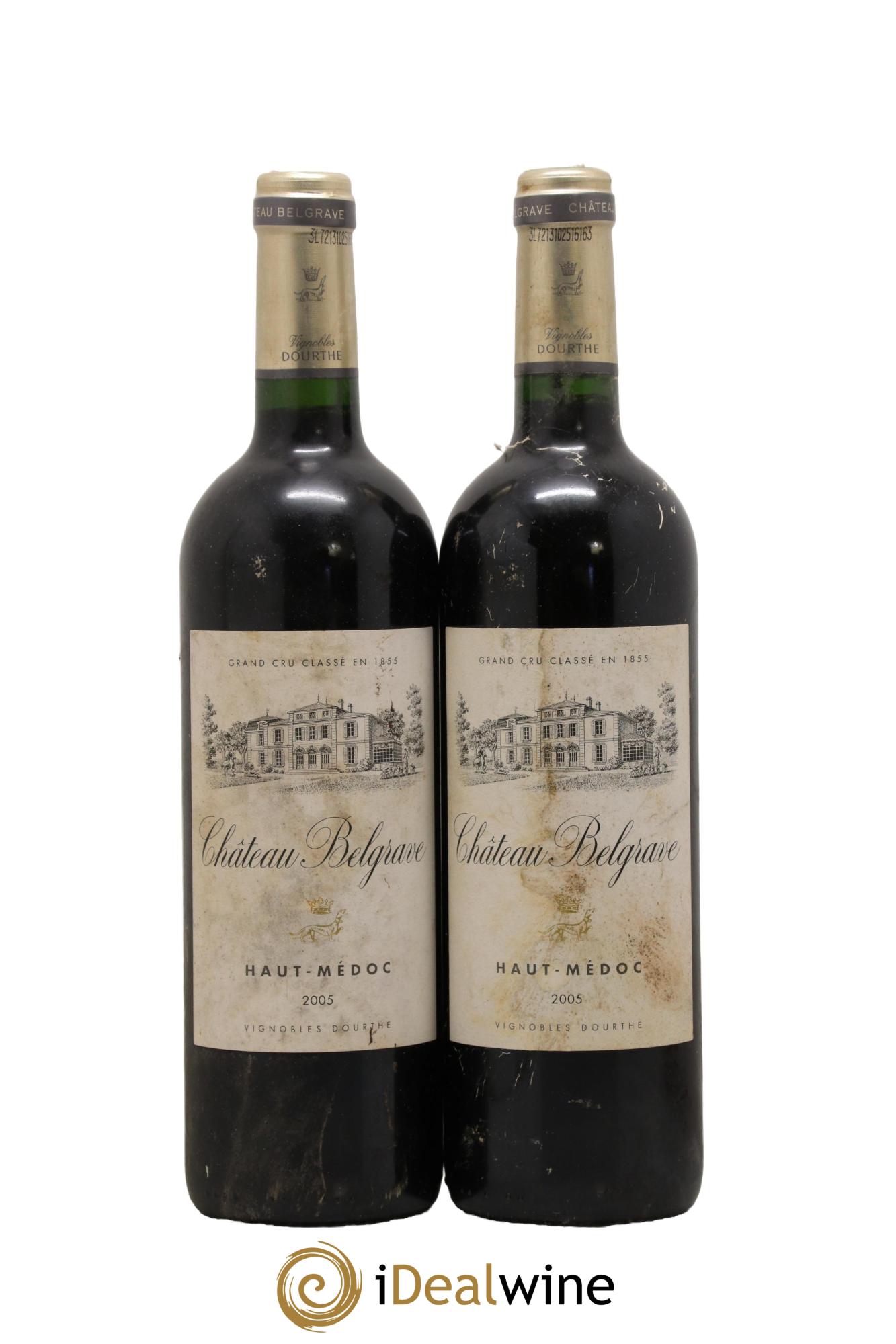 Château Belgrave 5ème Grand Cru Classé 2005 - Lot of 2 bottles - 0