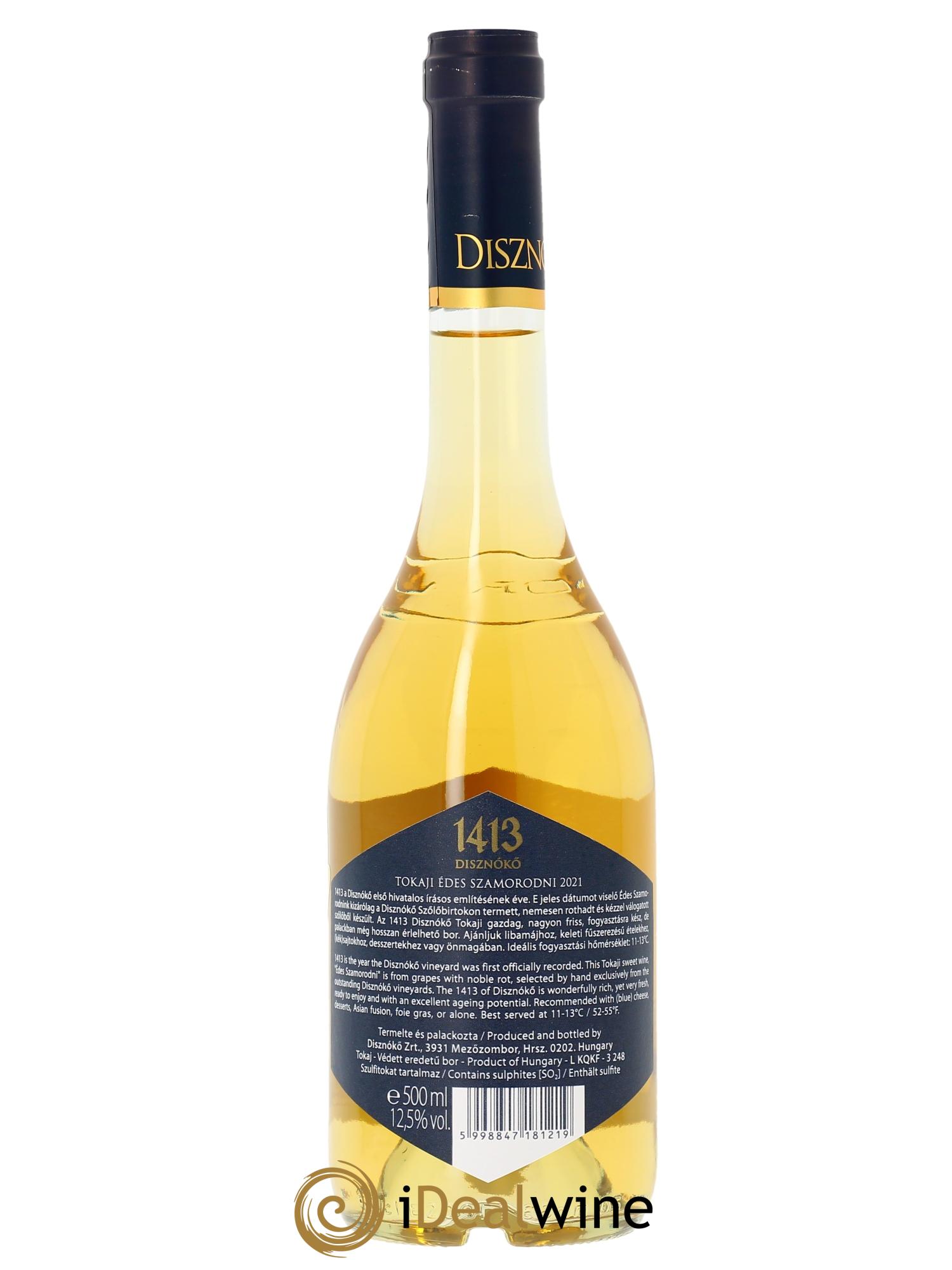 Tokaji 1413 Edes Szamorodni Disznoko (Domaine)  2021 - Lot de 1 bouteille - 2