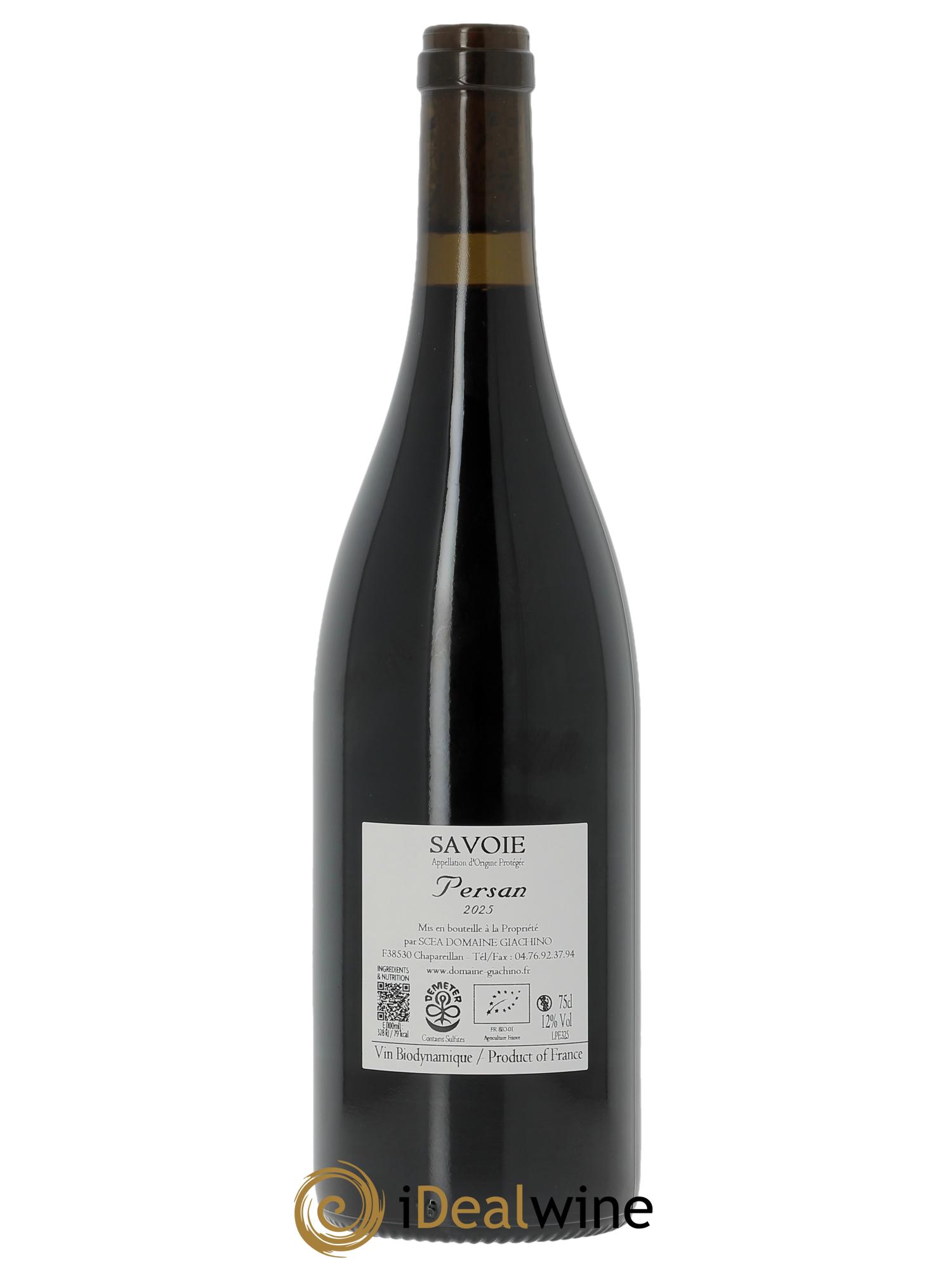 Vin de Savoie Persan Giachino 2025 - Lot de 1 bouteille - 1