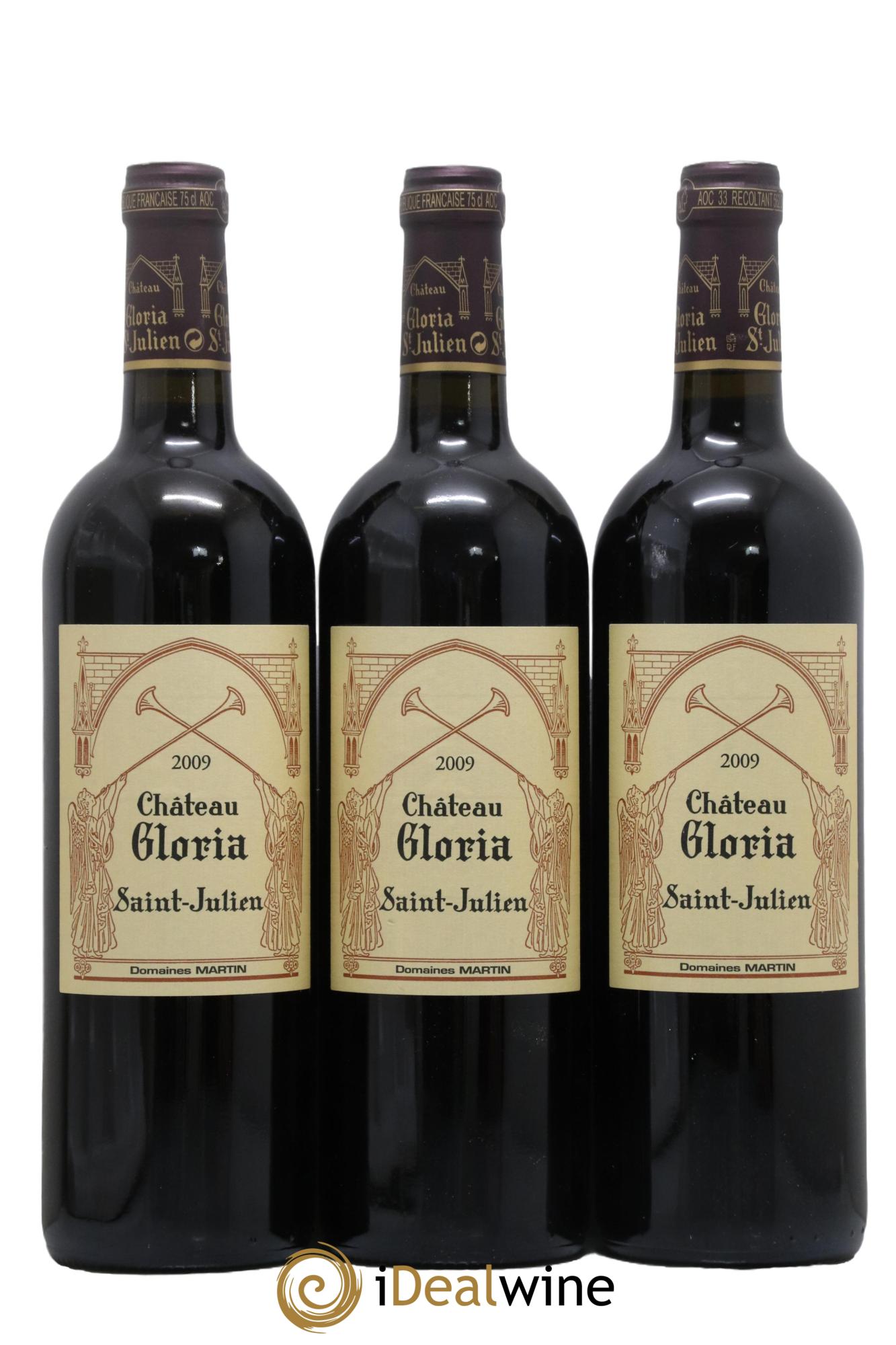 Château Gloria 2009 - Lot de 3 bouteilles - 0