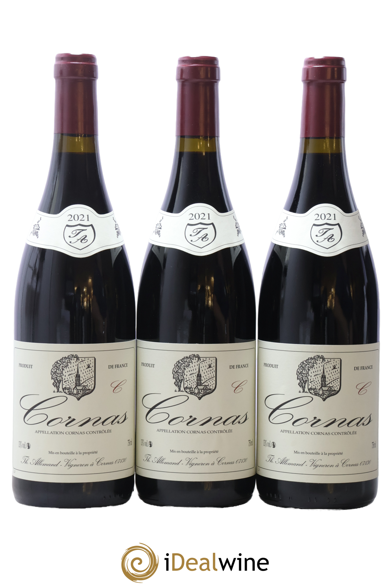 Cornas Chaillot Thierry Allemand 2021 - Lot de 3 bouteilles - 0