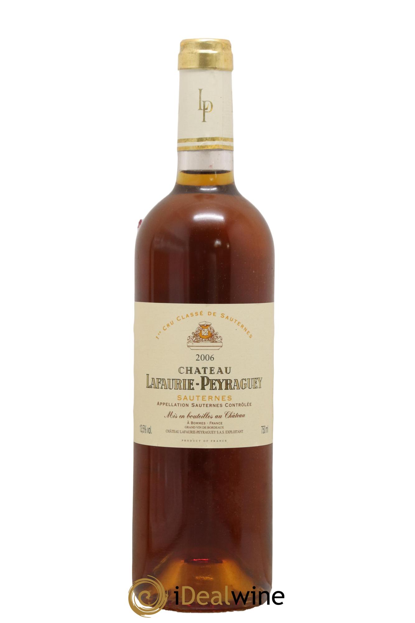Château Lafaurie-Peyraguey 1er Grand Cru Classé 2006 - Lot of 1 bottle - 0