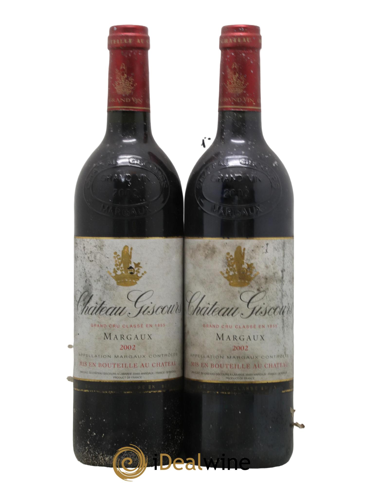 Château Giscours 3ème Grand Cru Classé 2002 - Lot de 2 bouteilles - 0