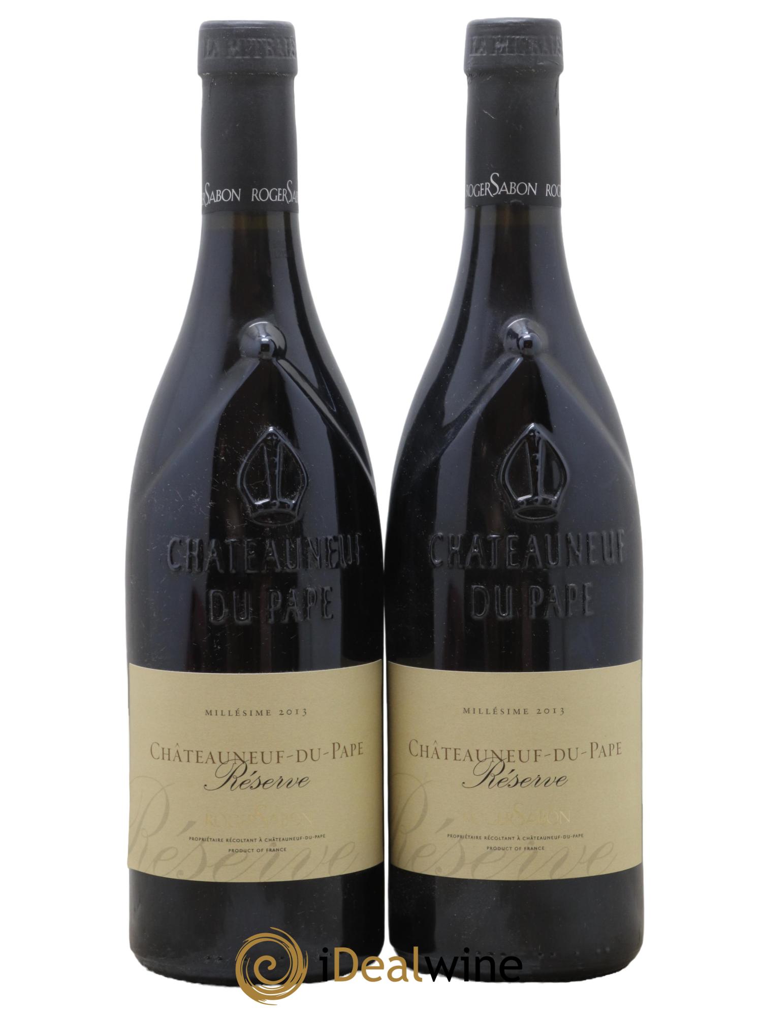Châteauneuf-du-Pape Réserve Domaine Roger Sabon 2013 - Lot of 2 bottles - 0