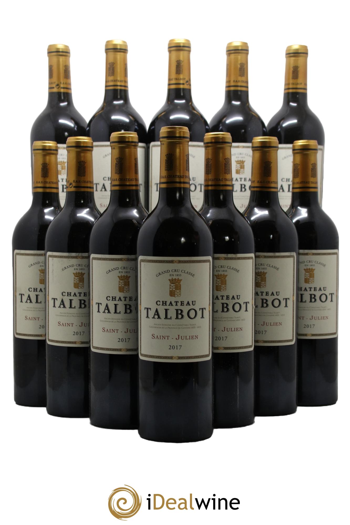Château Talbot 4ème Grand Cru Classé 2017 - Lotto di 12 bottiglie - 0