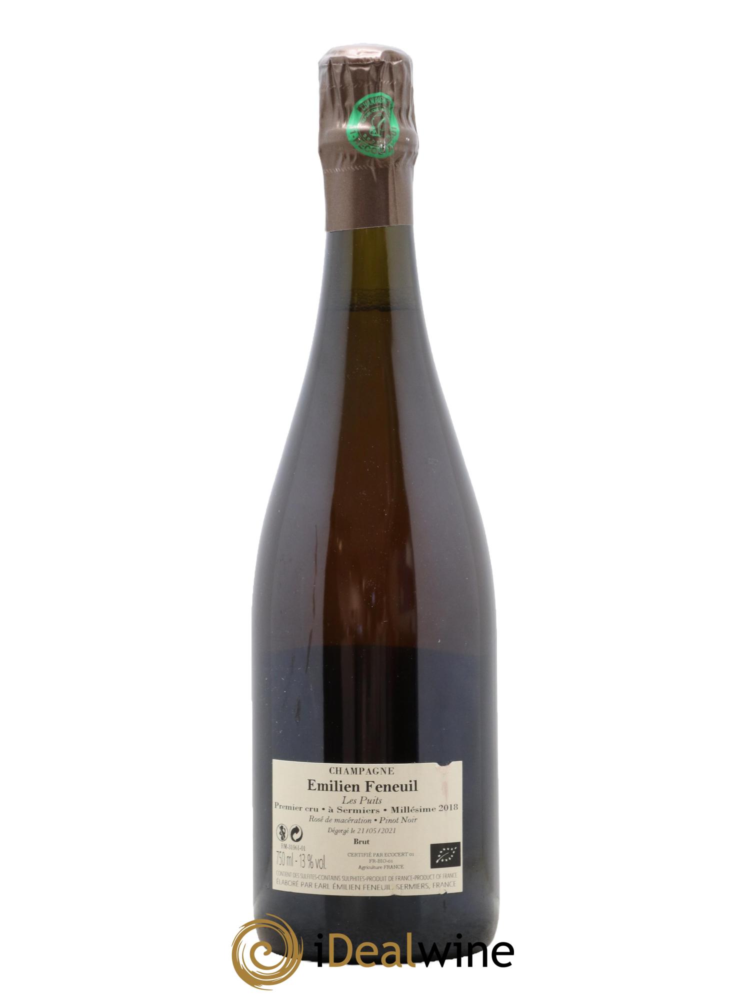 Champagne - Les Puits Emilien Feneuil 2018 - Lot de 1 bouteille - 1