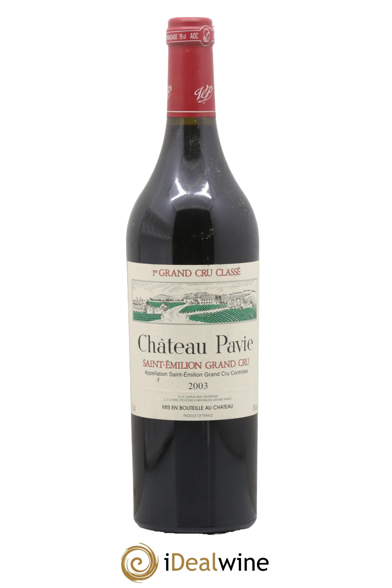 Château Pavie 1er Grand Cru Classé A 2003 - Lot de 1 bouteille - 0