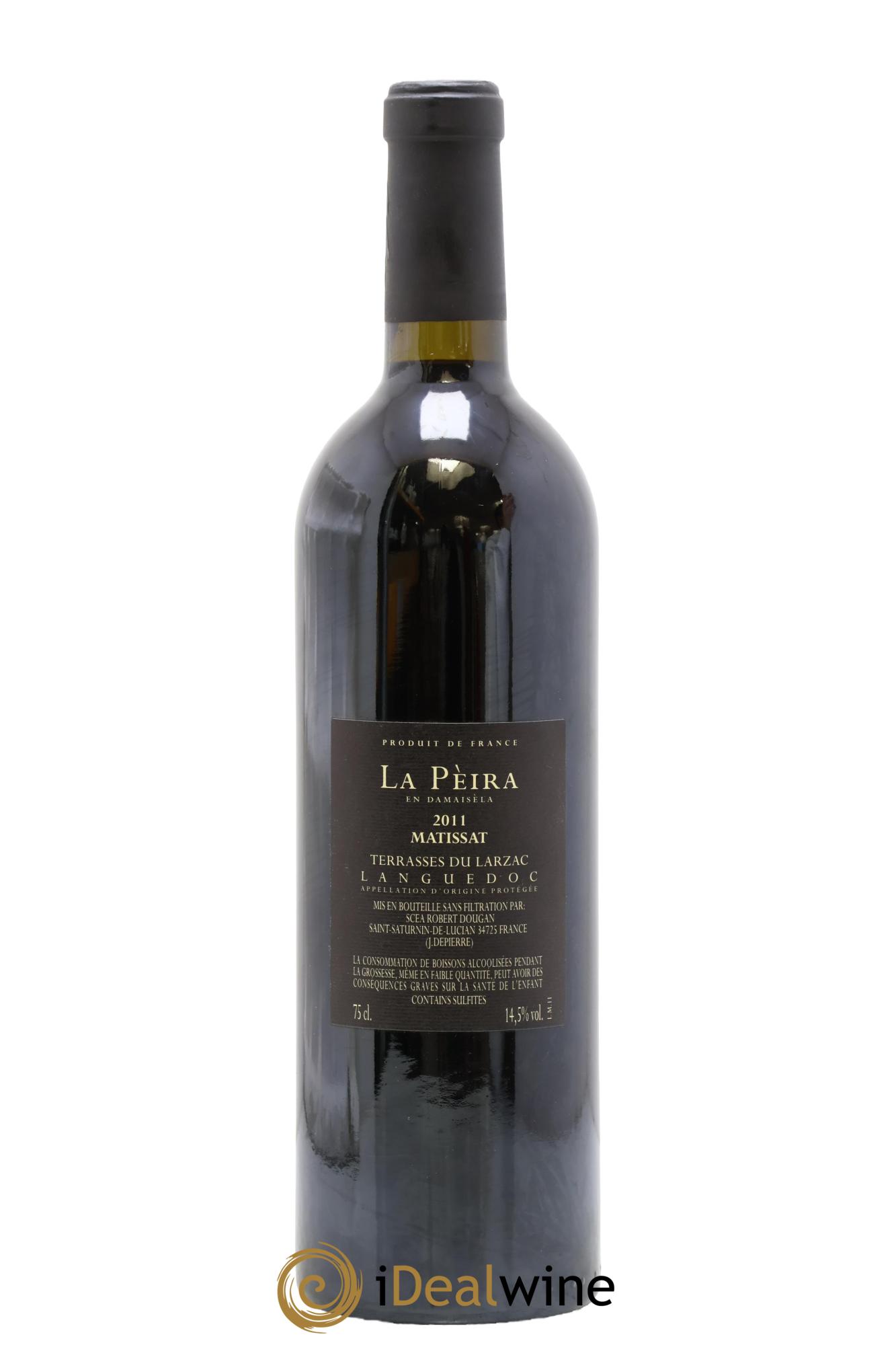 Terrasses du Larzac Domaine de La Pèira en Damaisèla Matissat Karine Ahton et Robert Dougan 2011 - Lot of 1 bottle - 1