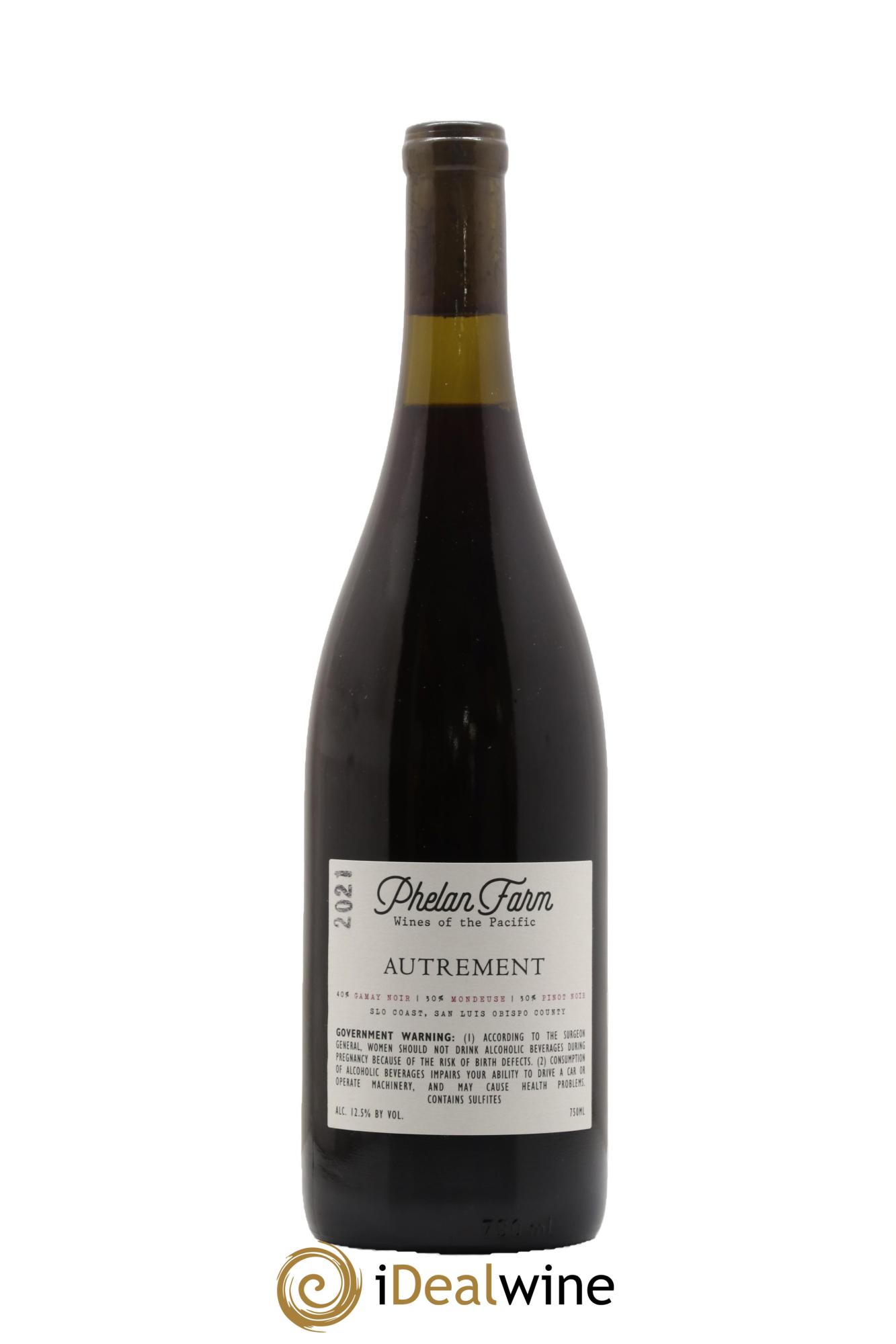 San Luis Obispo Coast Phelan Farm Autrement 2021 - Lot de 1 bouteille - 1