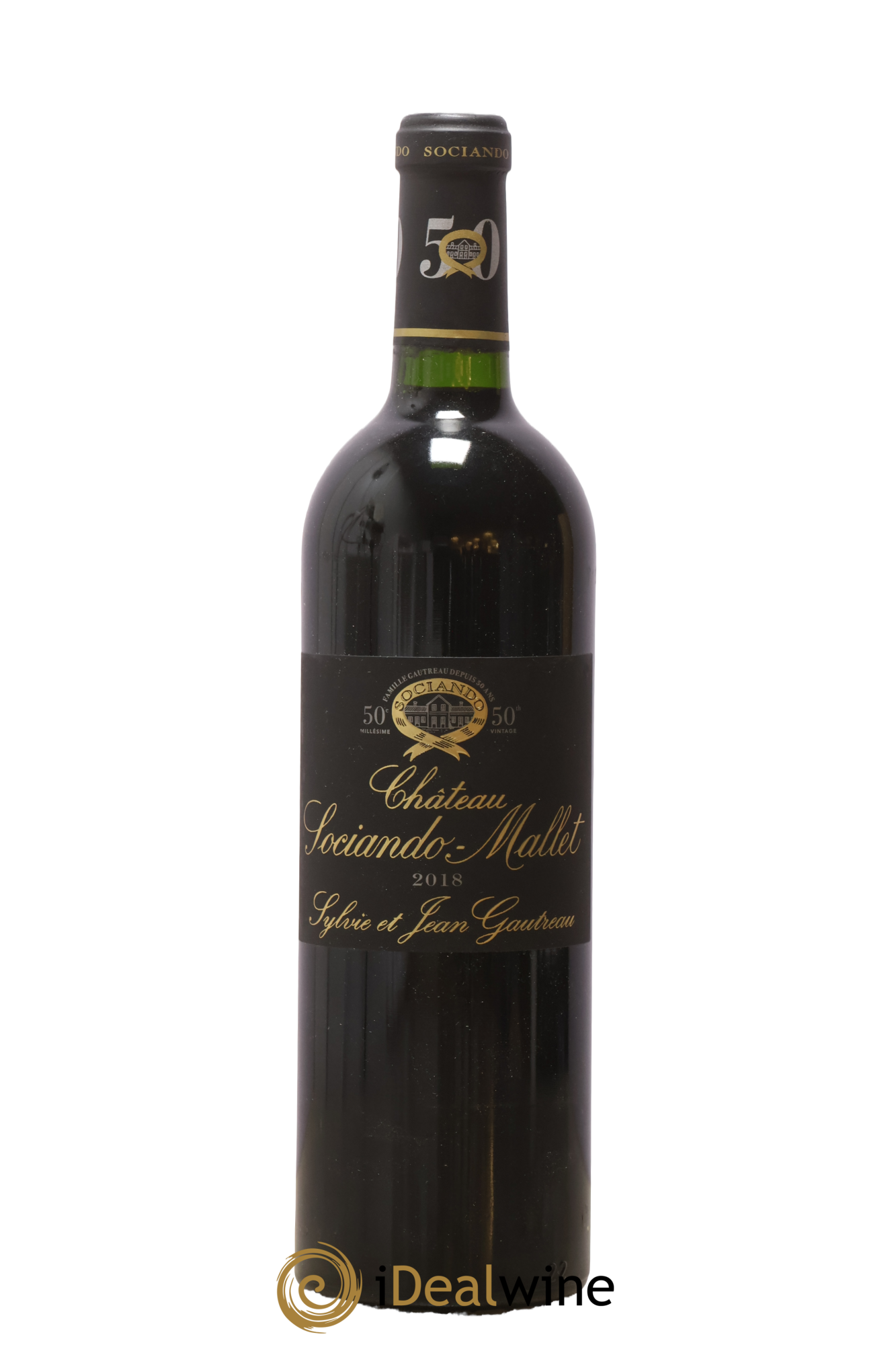 Château Sociando Mallet 2018 - Lotto di 1 bottiglia - 0