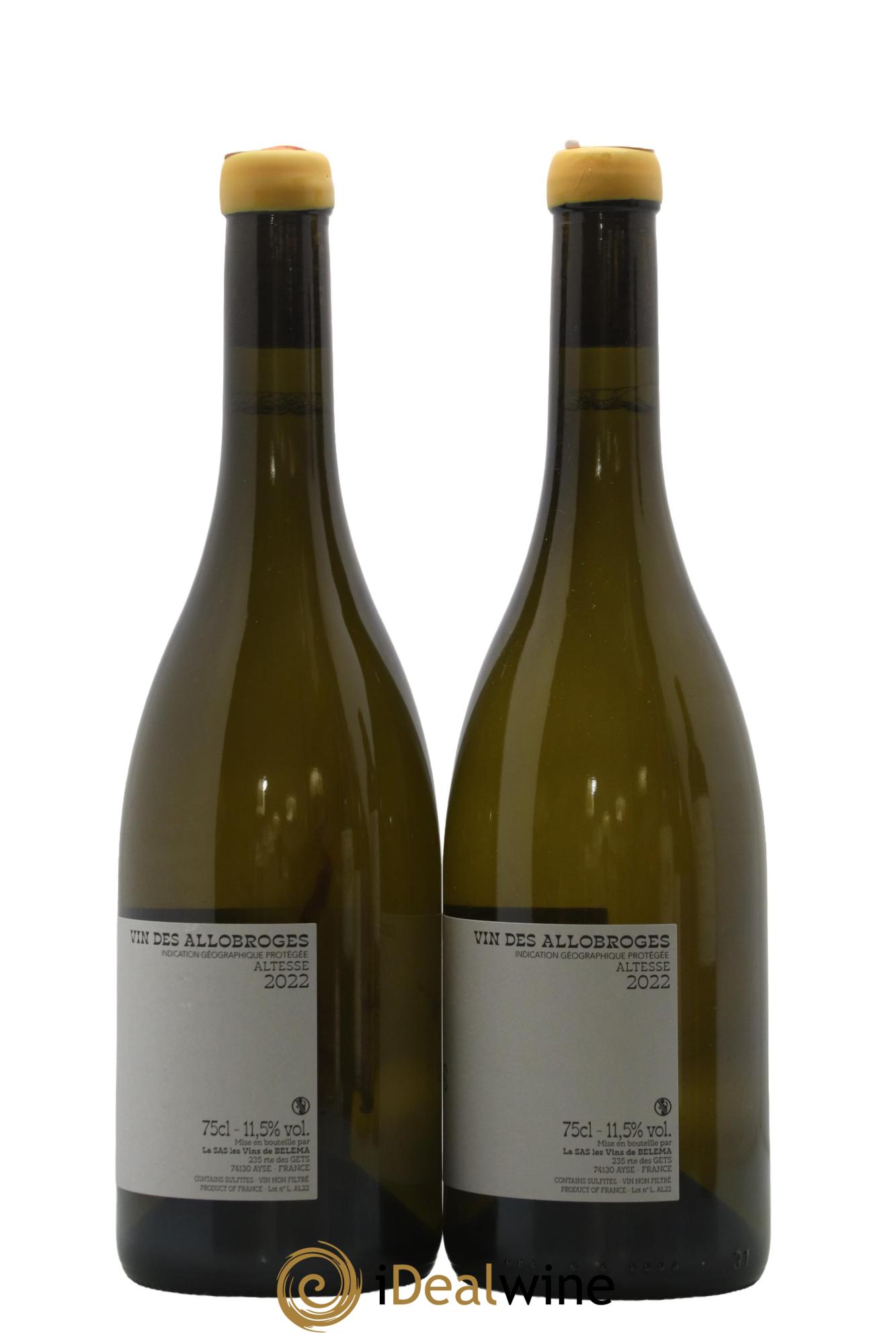 Vin des Allobroges Altesse Epsilon Virginis Domaine Belema 2022 - Lotto di 2 bottiglie - 1