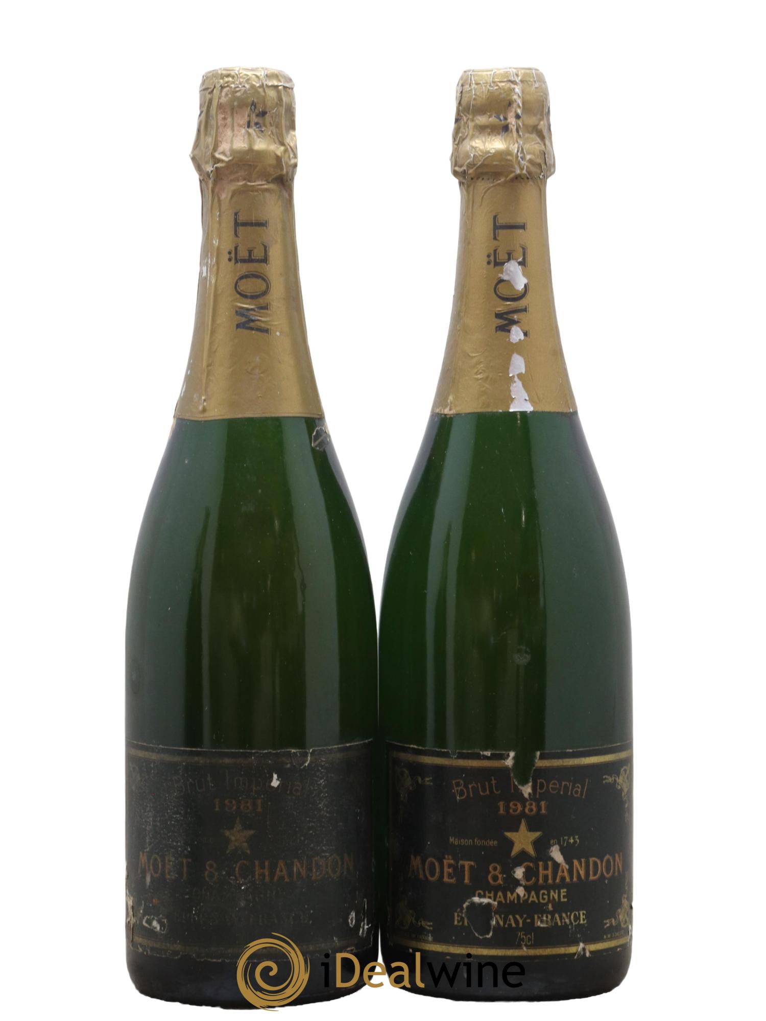 Impérial Brut Moët et Chandon 1981 - Lot de 2 bouteilles - 0