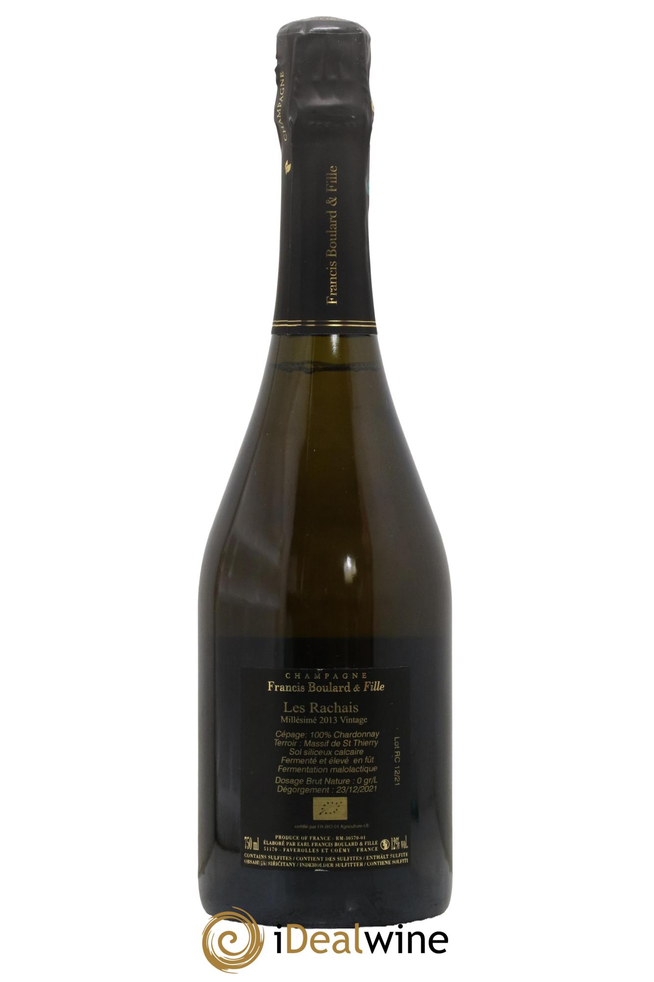 Les Rachais Francis Boulard 2013 - Lot of 1 bottle - 1