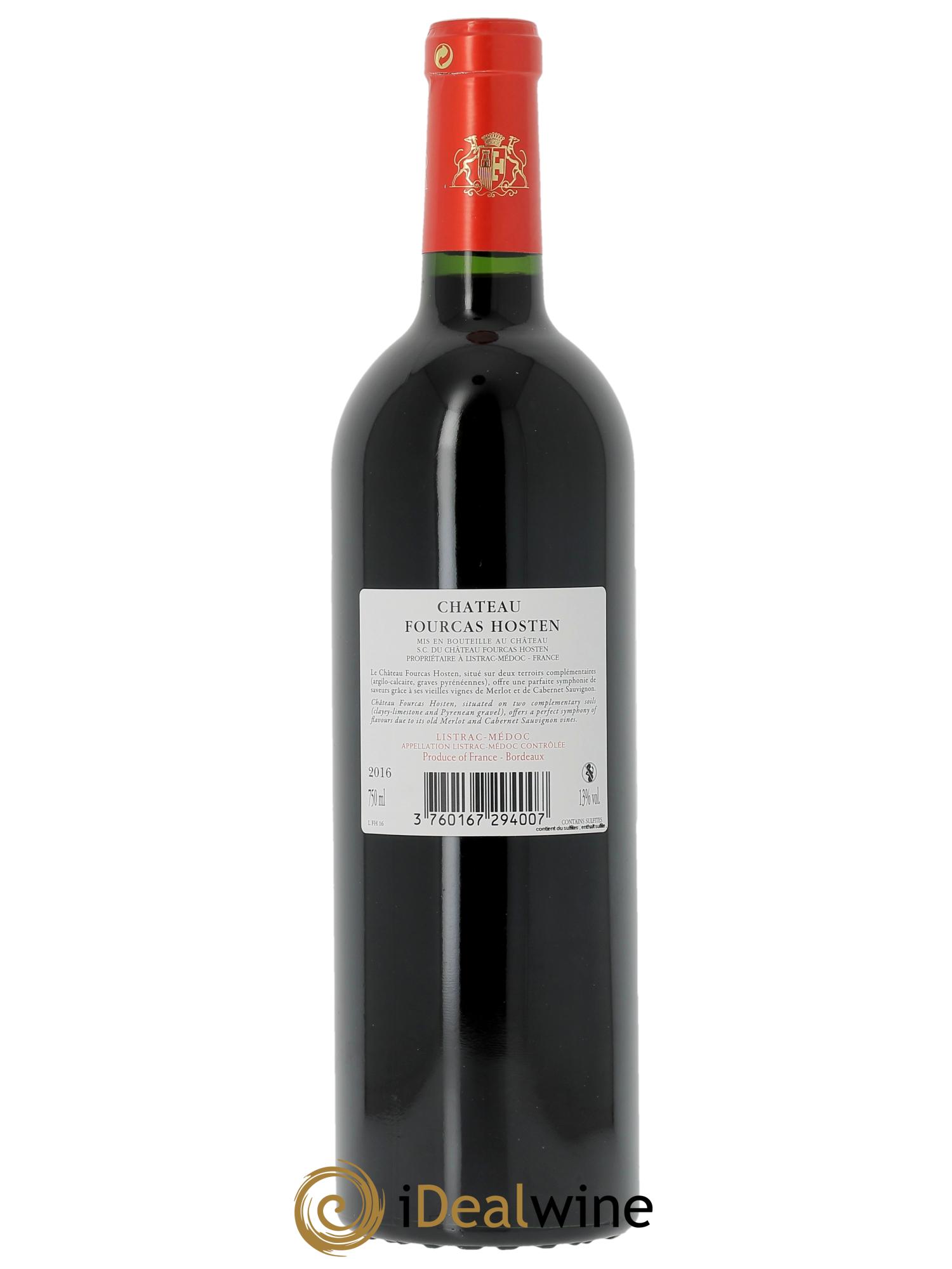 Château Fourcas Hosten Cru Bourgeois  2016 - Lotto di 1 bottiglia - 1