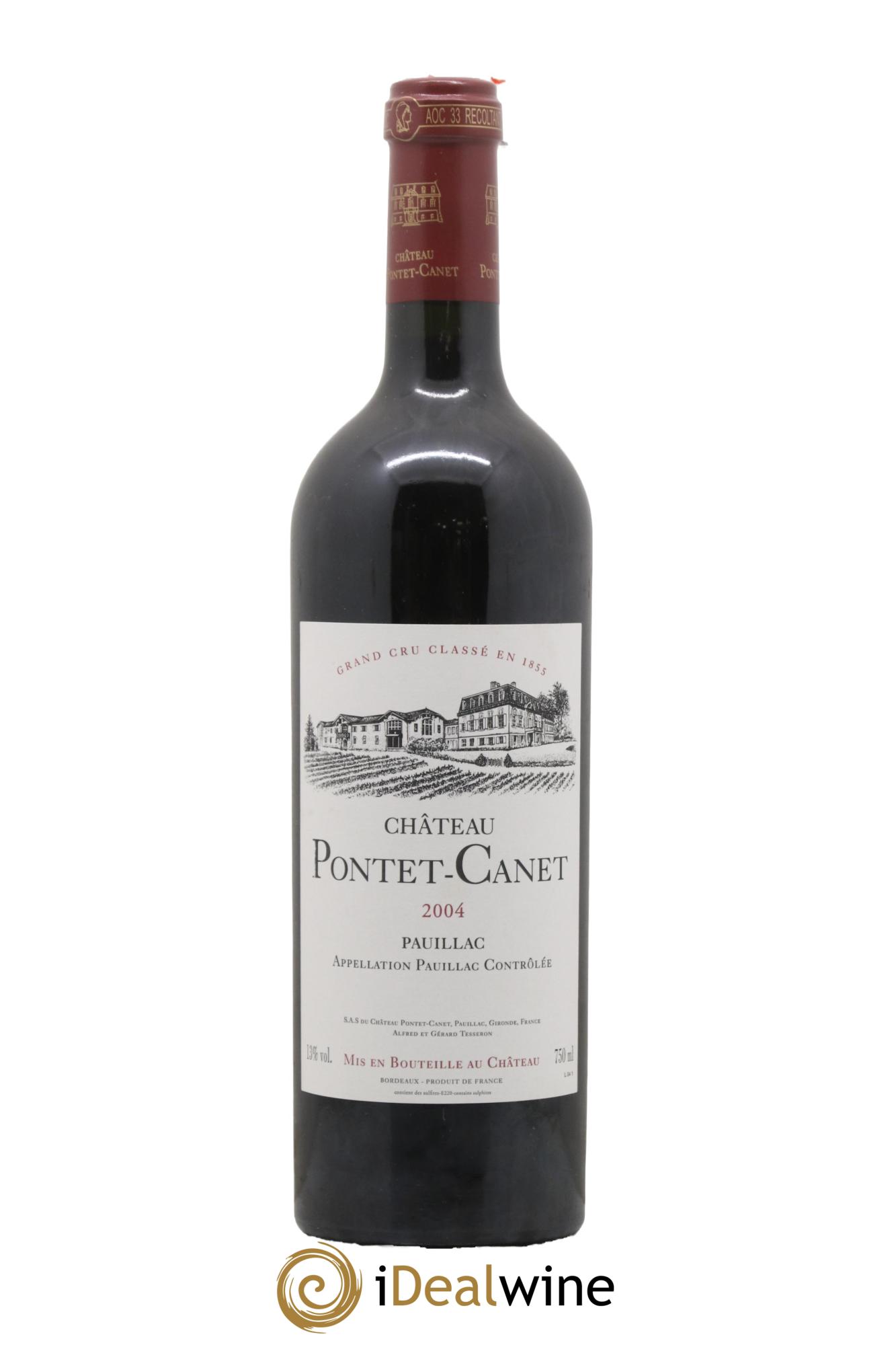 Château Pontet Canet 5ème Grand Cru Classé 2004 - Lot of 1 bottle - 0