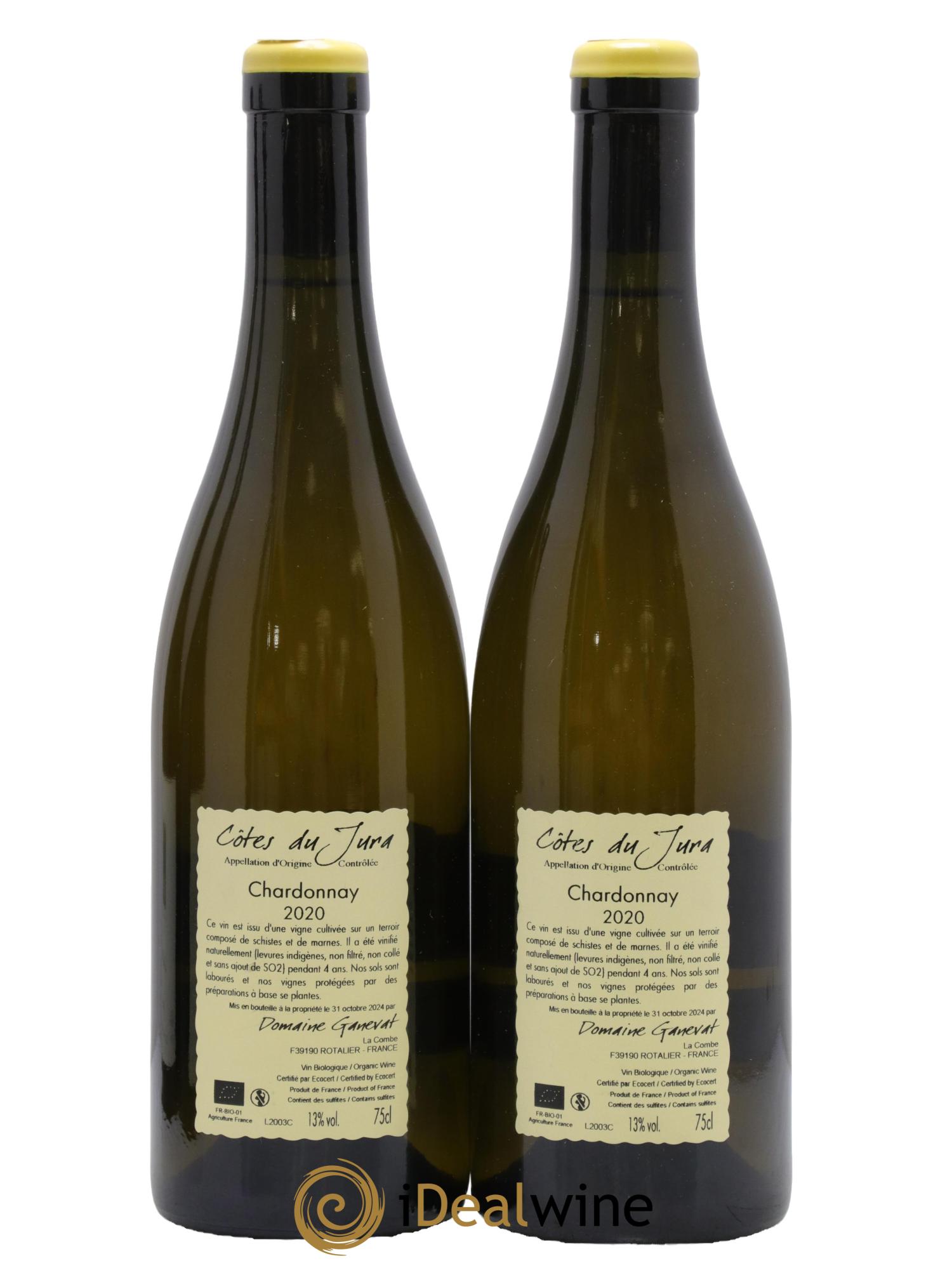 Côtes du Jura Chardonnay En Billat Jean-François Ganevat (Domaine) 2020 - Lot de 2 bouteilles - 1