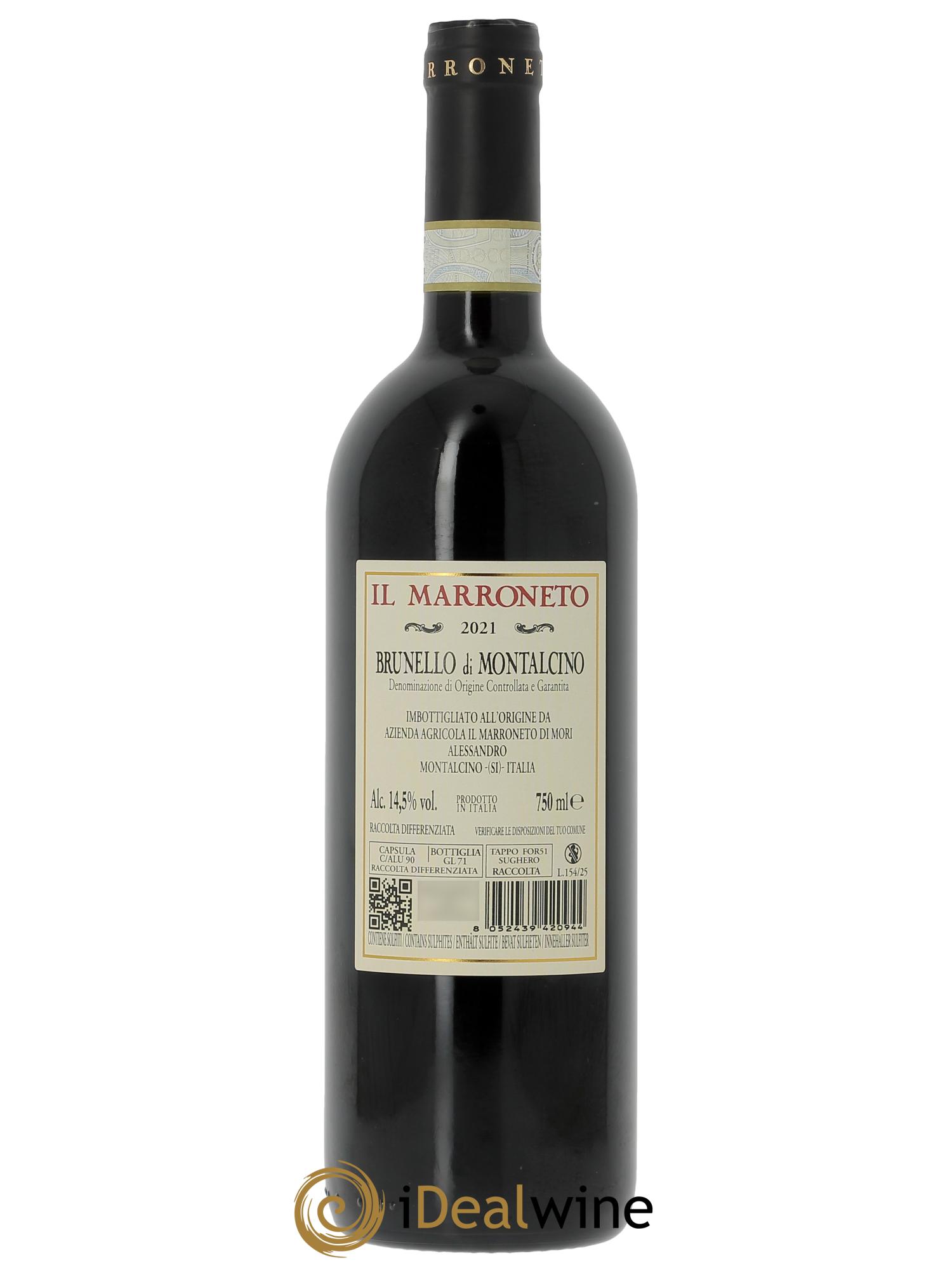 Brunello di Montalcino DOCG Il Marroneto 2021 - Lot de 1 bouteille - 1