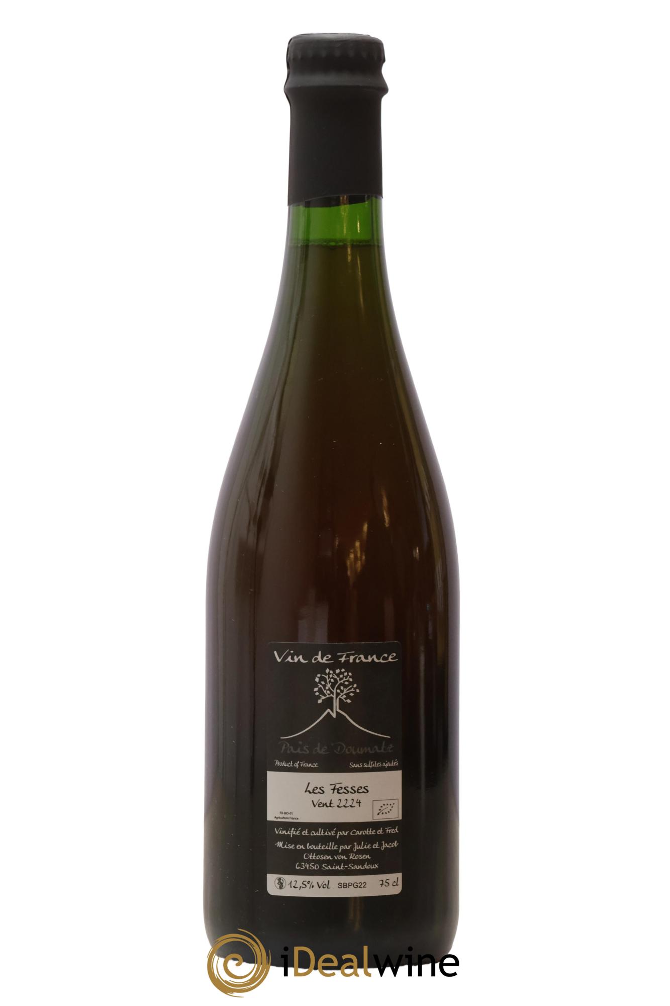 Vin de France Les Fesses Vignoble de l'Arbre Blanc 2022 - Lot de 1 bouteille - 1