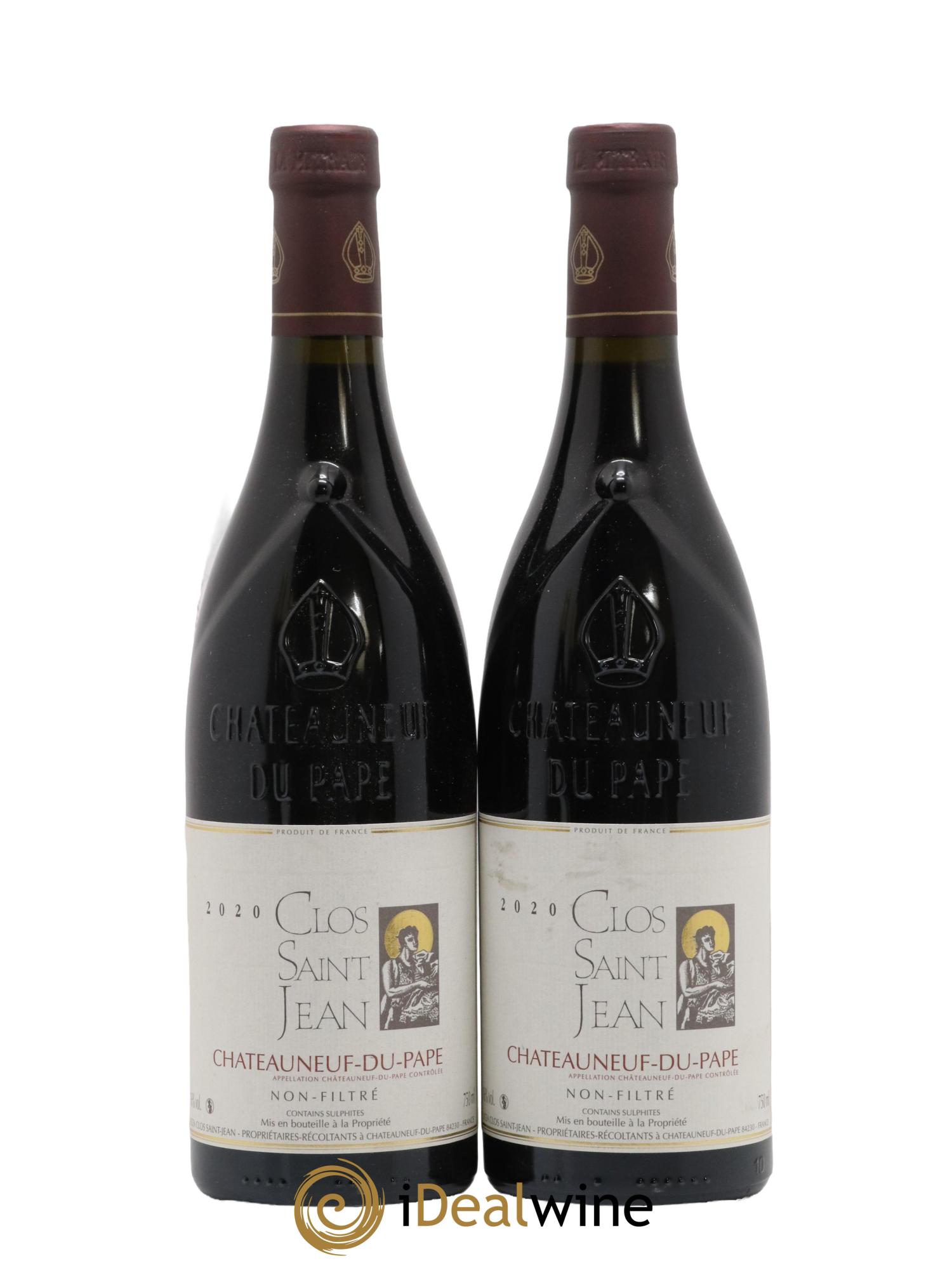 Châteauneuf-du-Pape Clos Saint-Jean Pascal et Vincent Maurel 2020 - Lot de 2 bouteilles - 0