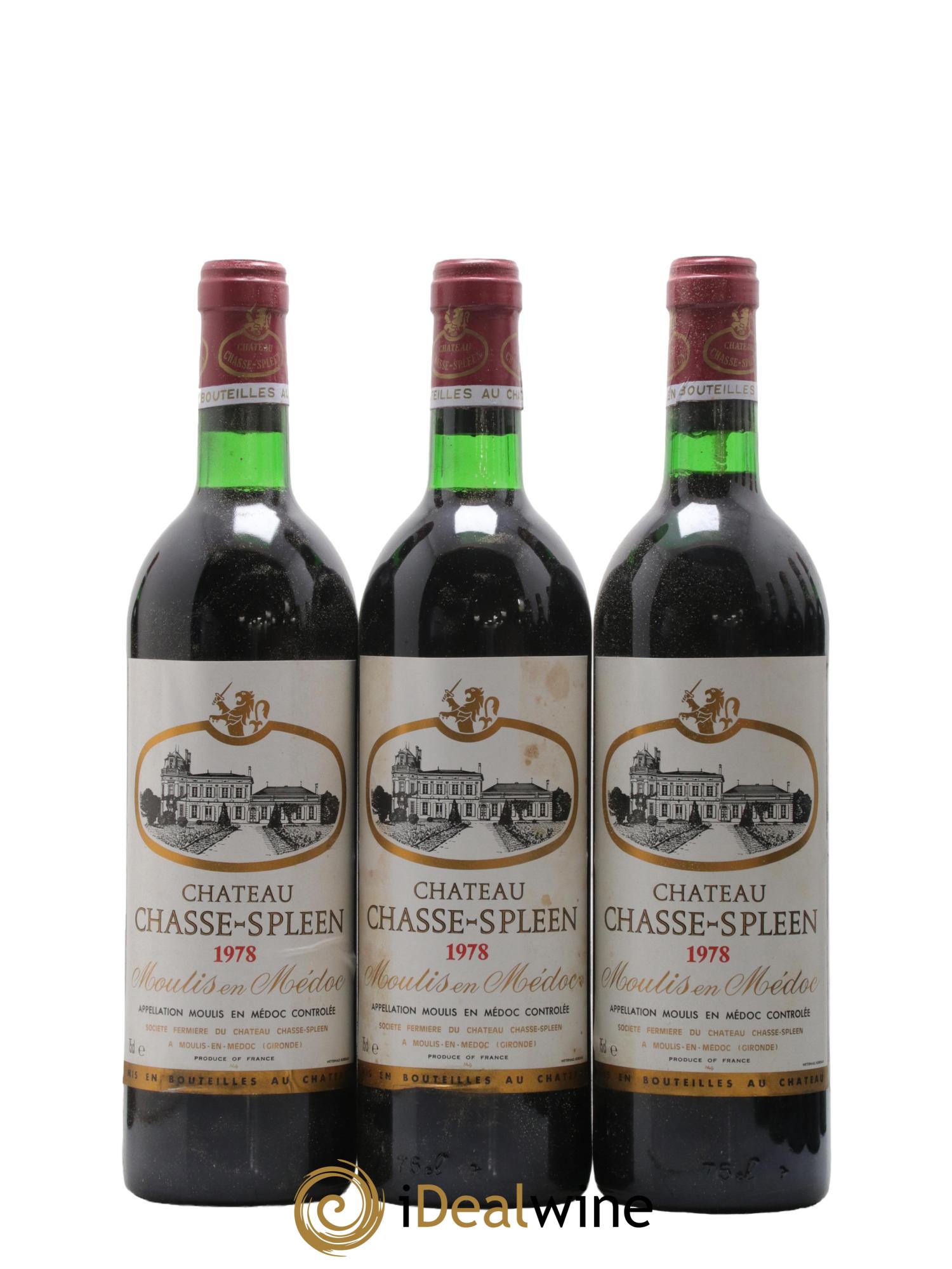 Château Chasse Spleen 1978 - Lot de 12 bouteilles - 2