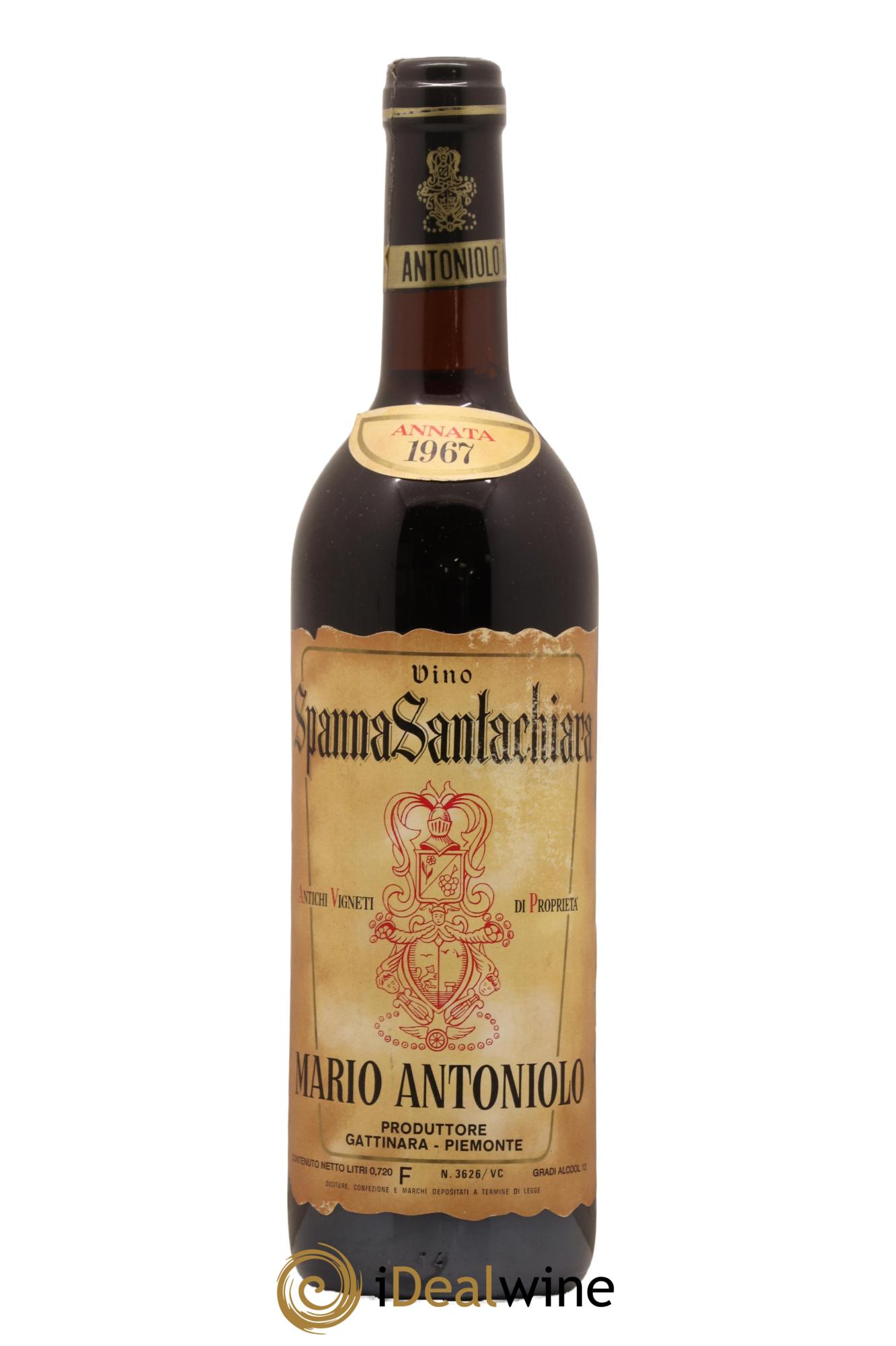 Italie Spanna Santachiara Antoniolo 1967 - Lotto di 1 bottiglia - 0