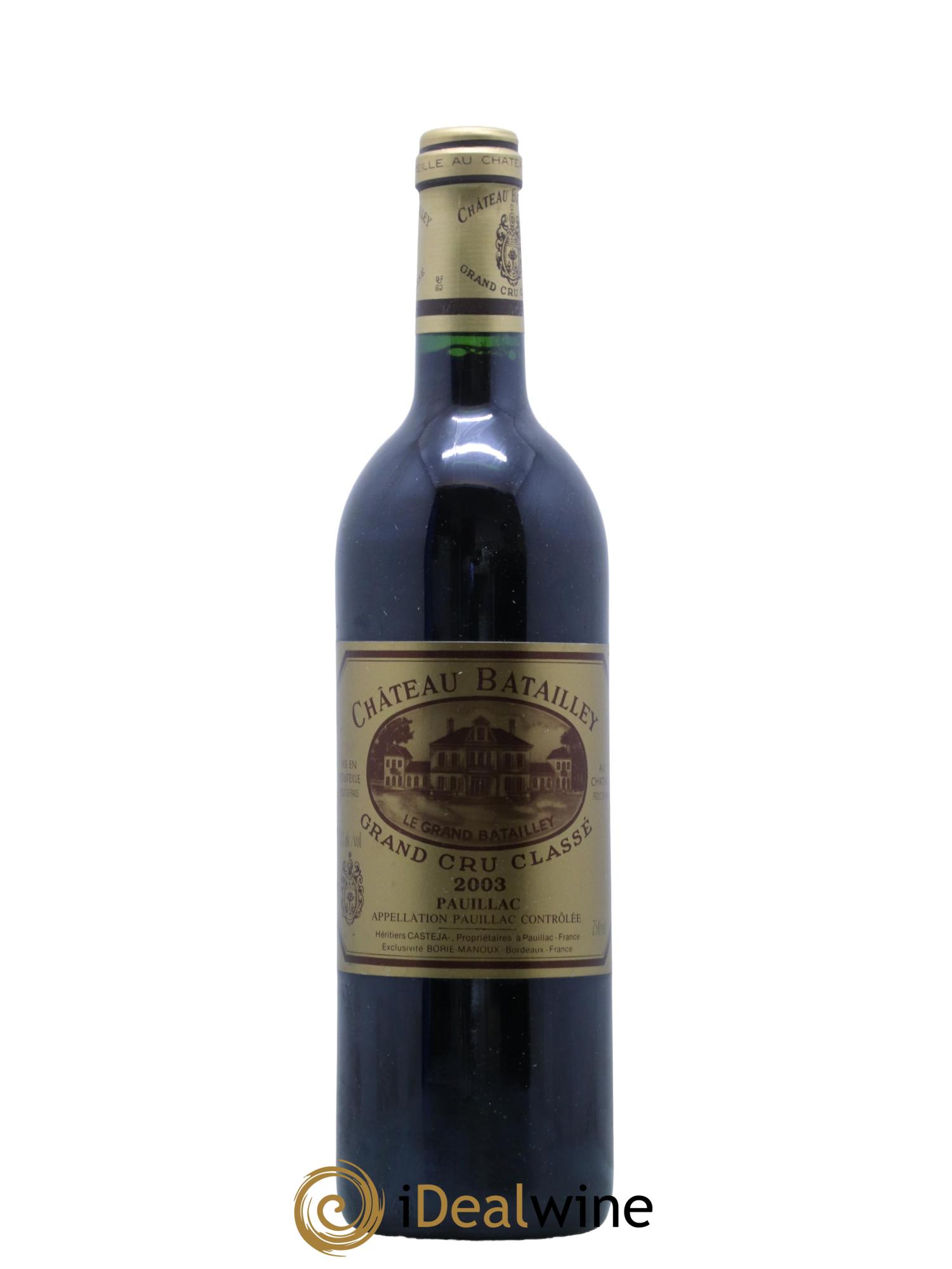 Château Batailley 5ème Grand Cru Classé 2003 - Posten von 1 Flasche - 0
