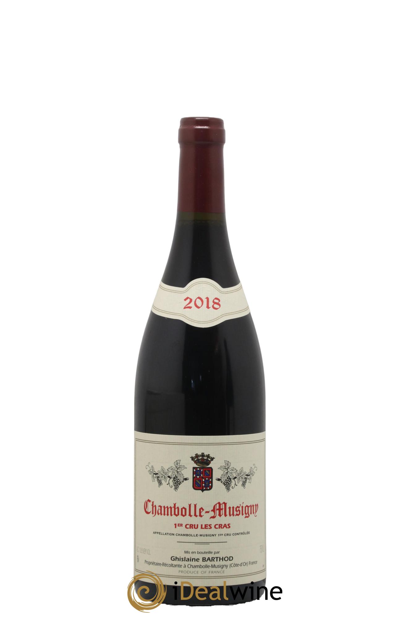 Chambolle-Musigny 1er Cru Les Cras Ghislaine Barthod 2018 - Lot de 1 bouteille - 0