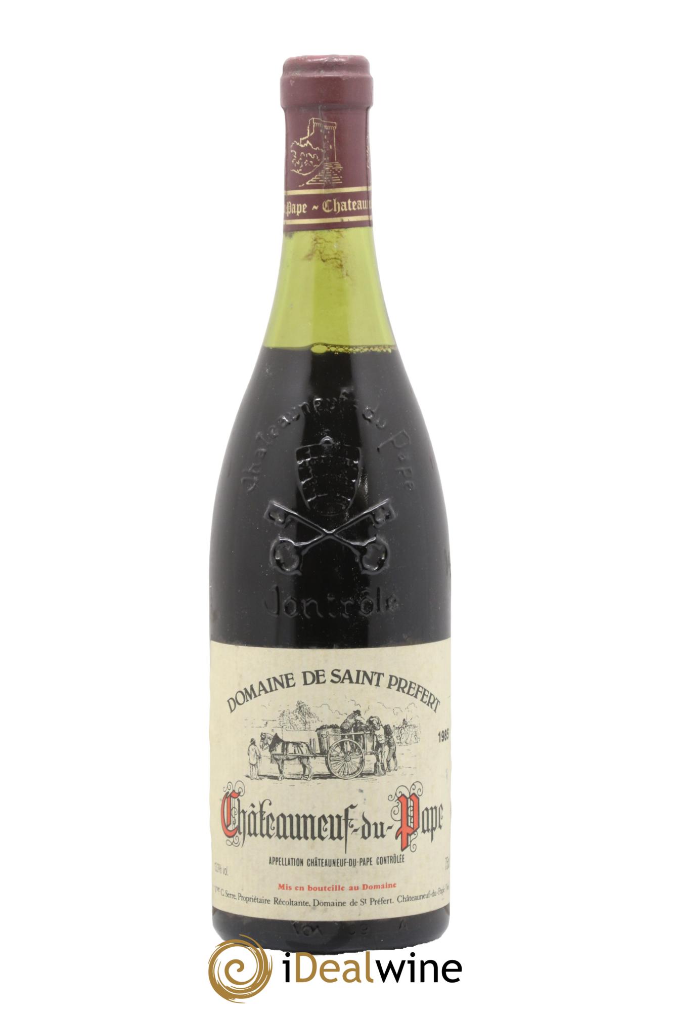 Châteauneuf-du-Pape Domaine de Saint Prefert 1985 - Lot of 1 bottle - 0