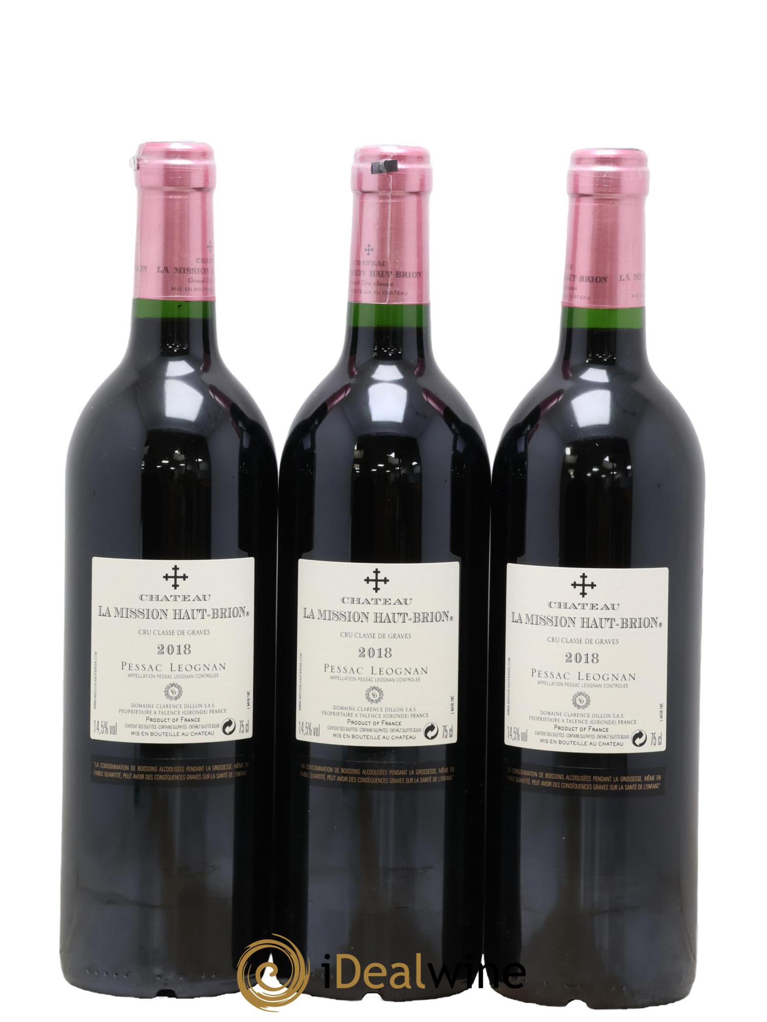 Château la Mission Haut-Brion Cru Classé de Graves 2018 - Lot de 6 bouteilles - 4