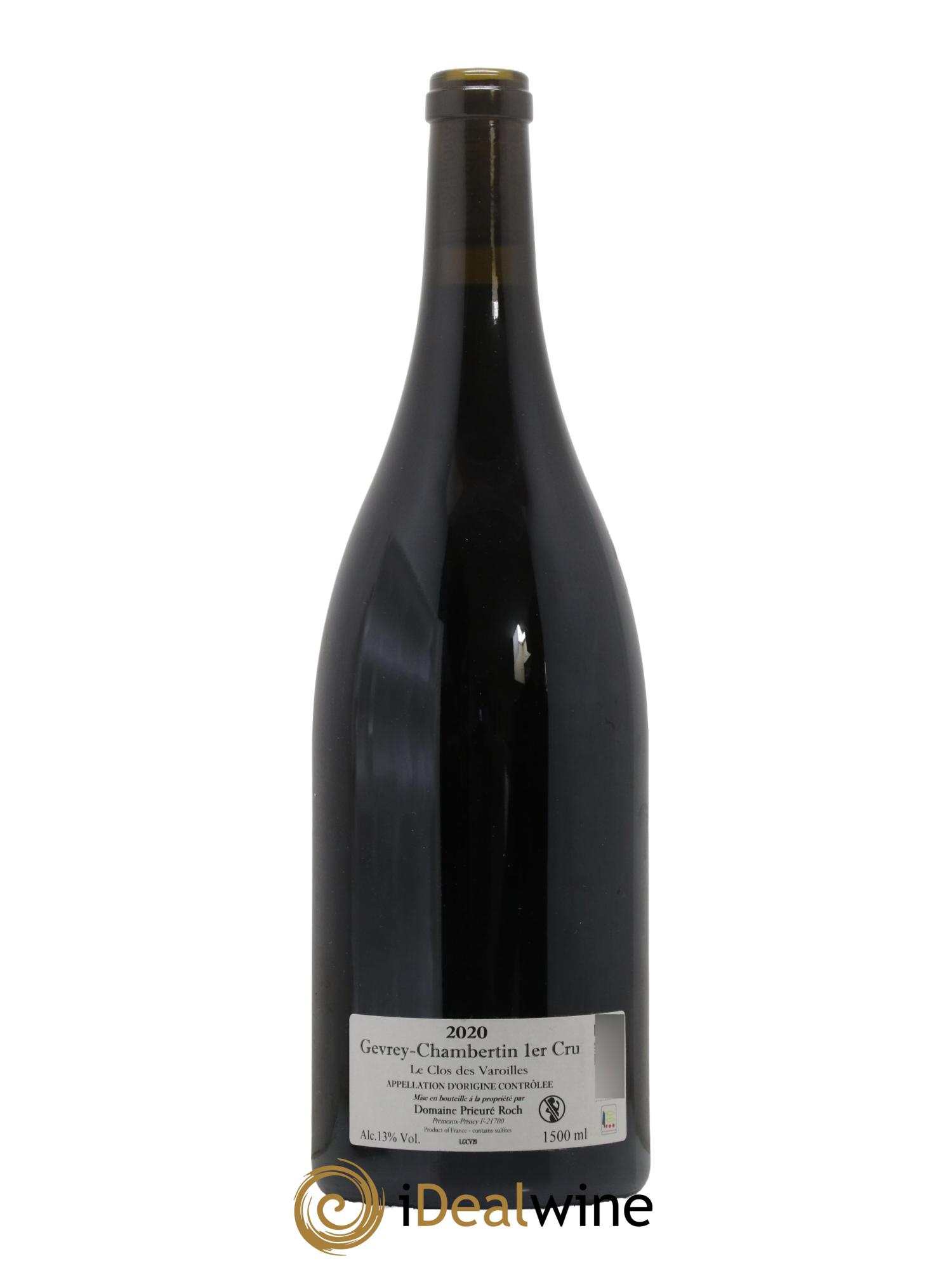 Gevrey-Chambertin 1er Cru Le Clos des Varoilles Monopole Prieuré Roch 2020 - Lot de 1 magnum - 1
