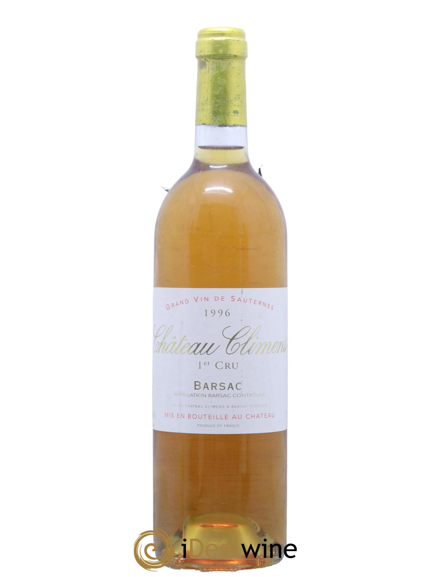 Château Climens 1er Grand Cru Classé 1996 - Lotto di 1 bottiglia - 0