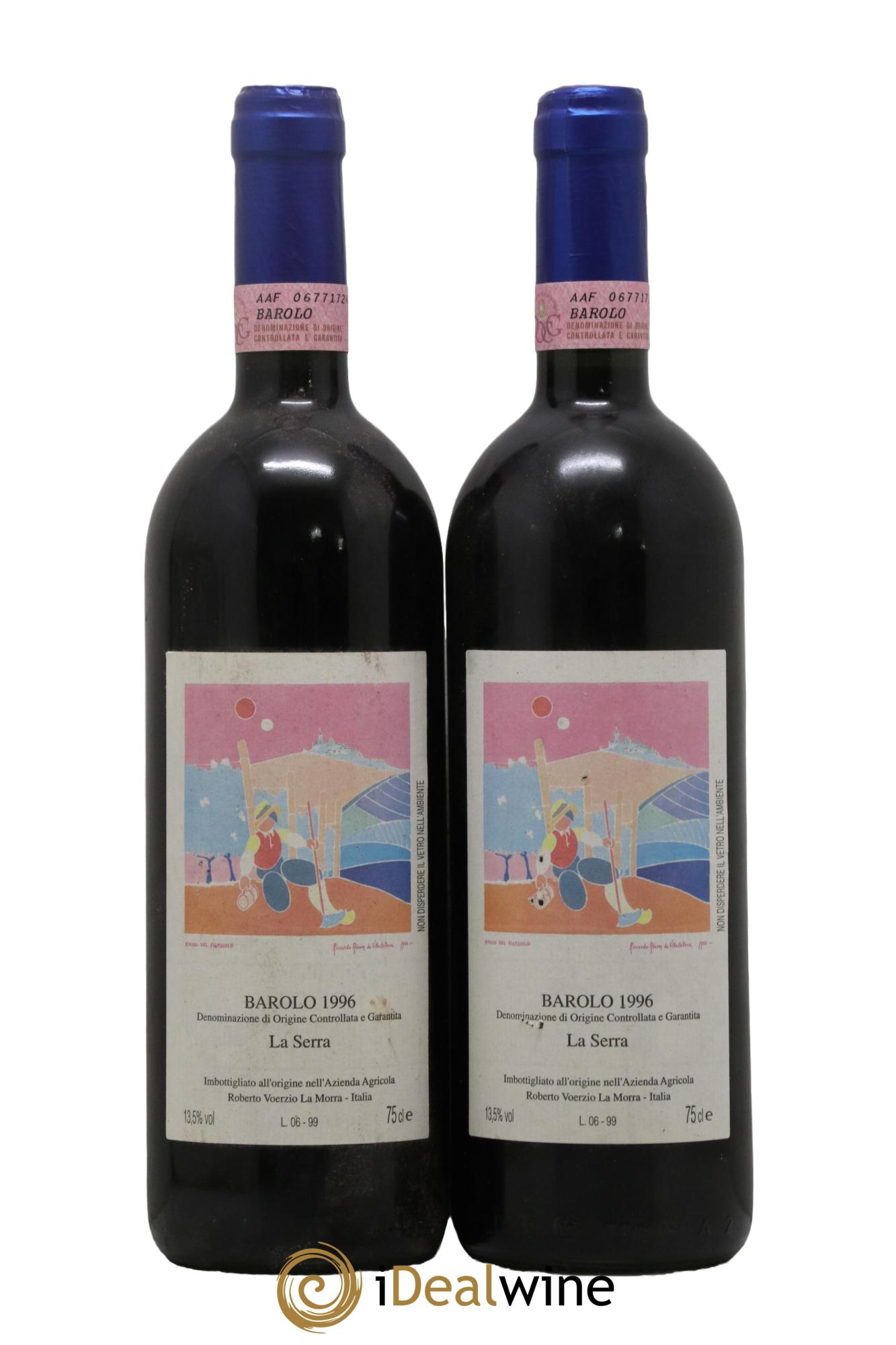 Barolo DOCG La Serra Roberto Voerzio 1996 - Lot of 2 bottles - 0