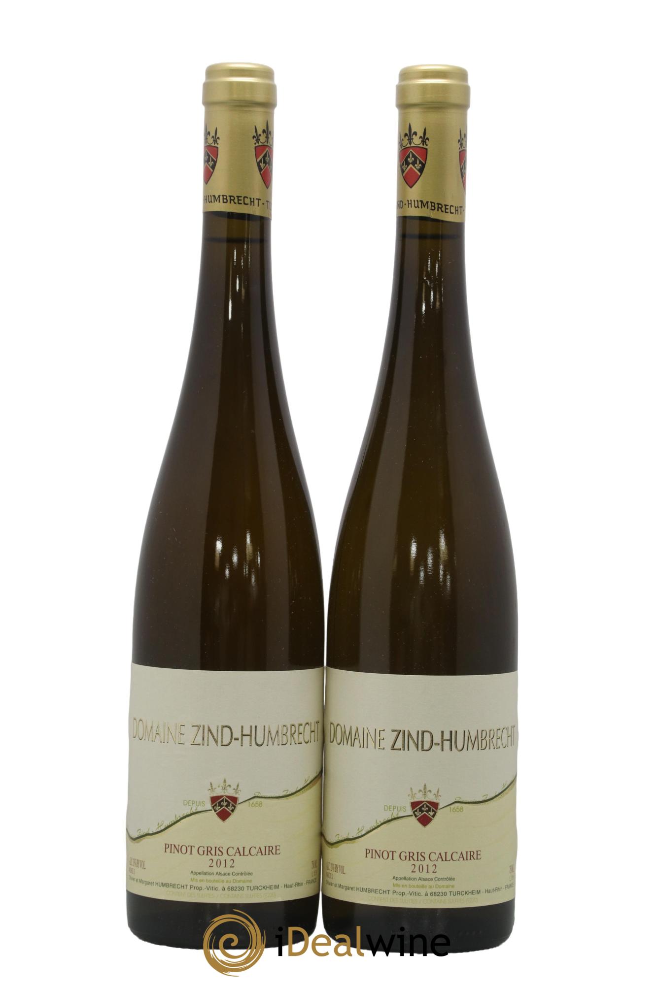 Alsace Pinot Gris Roche Calcaire Zind-Humbrecht (Domaine) 2012 - Lot de 2 bouteilles - 0