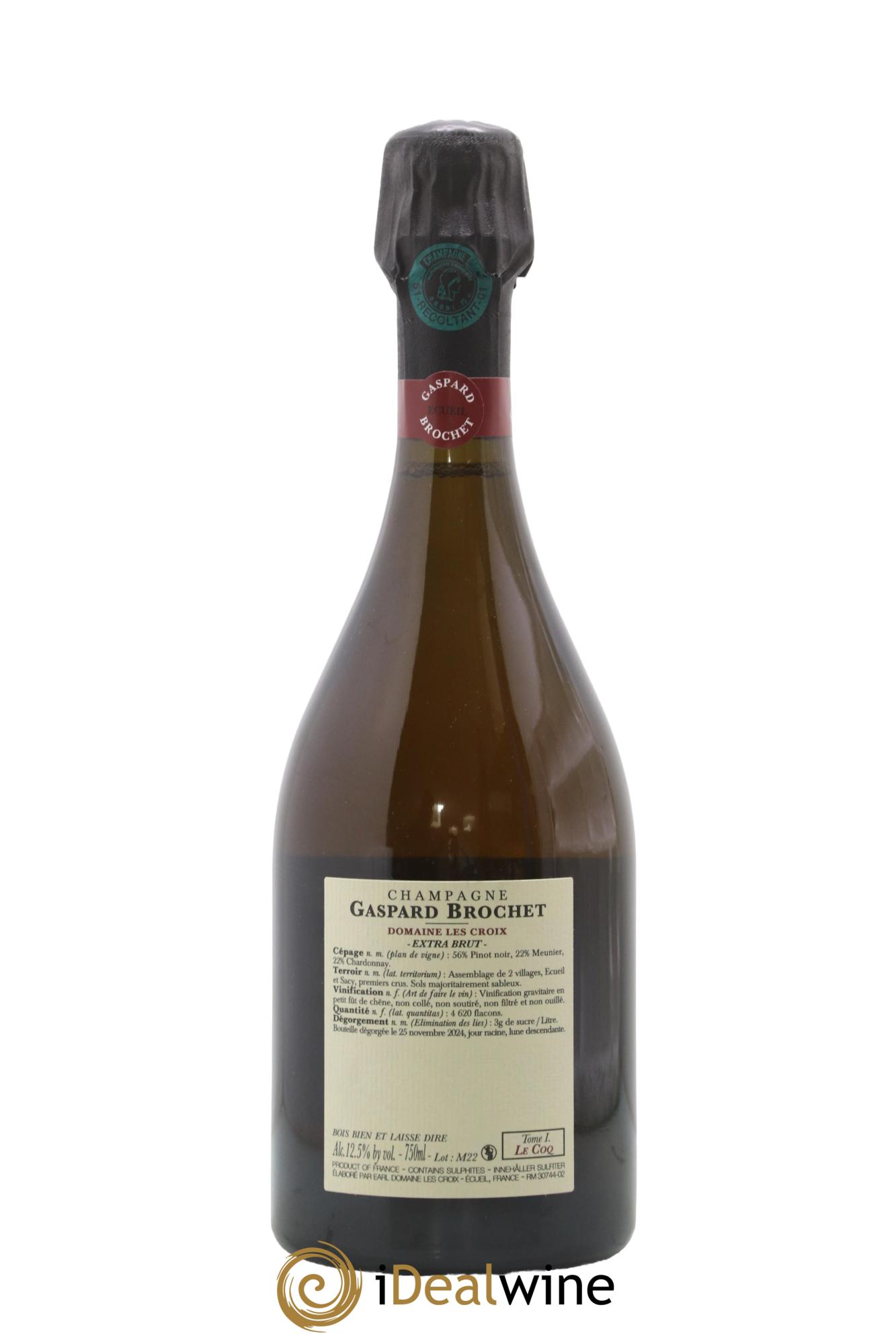 Extra Brut Le Coq Tome I Gaspard Brochet - Posten von 1 Flasche - 1
