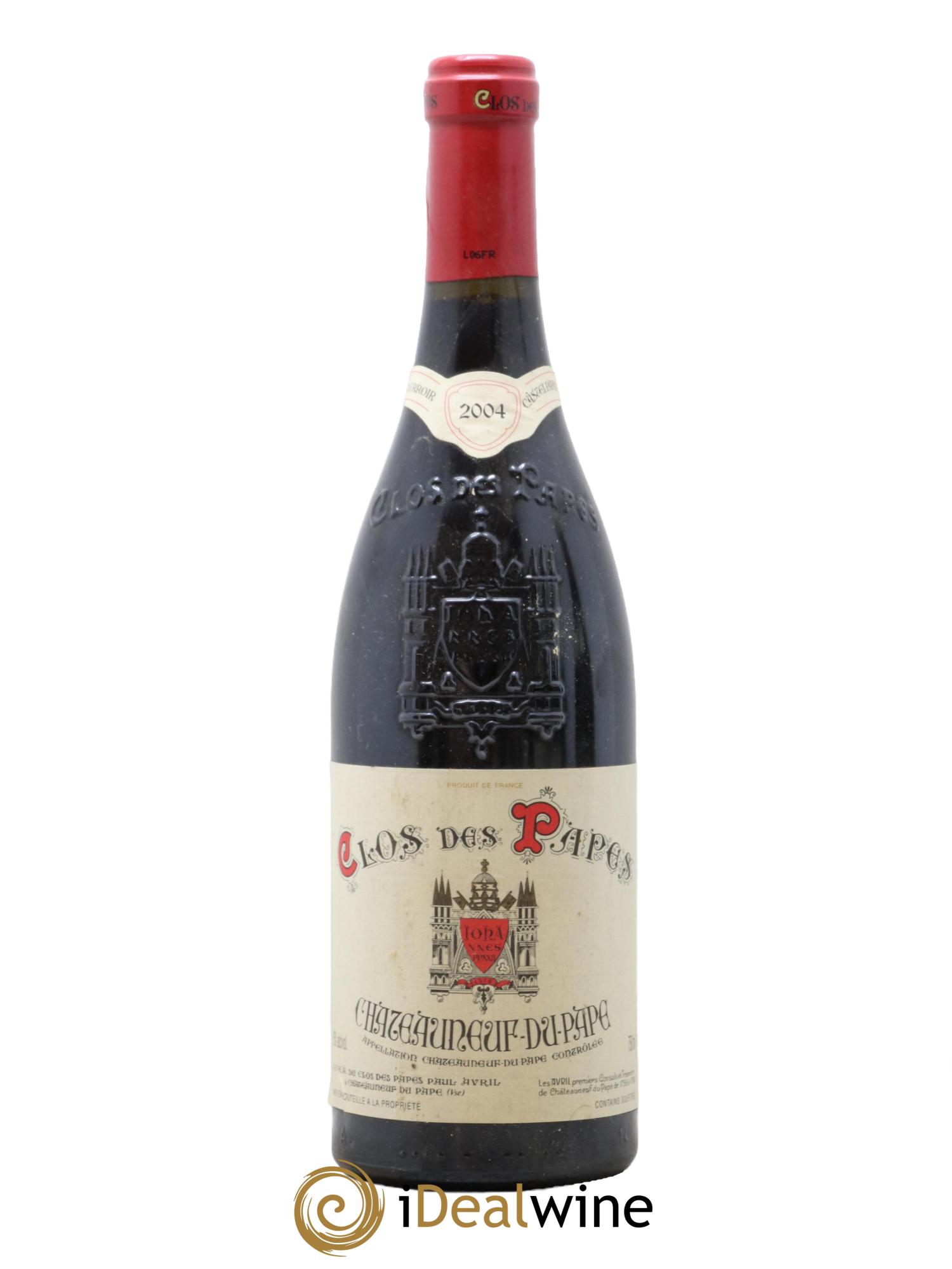 Châteauneuf-du-Pape Clos des Papes - Paul Avril 2004 - Lot de 1 bouteille - 0