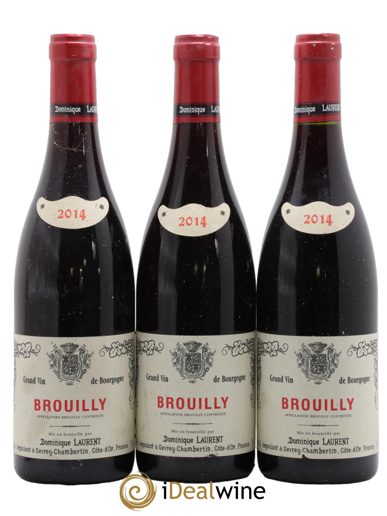 Brouilly Dominique Laurent 2014 - Lot of 3 bottles - 0
