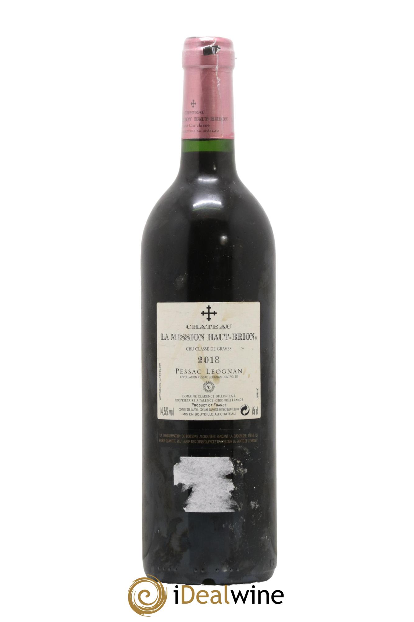 Château la Mission Haut-Brion Cru Classé de Graves  2018 - Lot of 1 bottle - 1